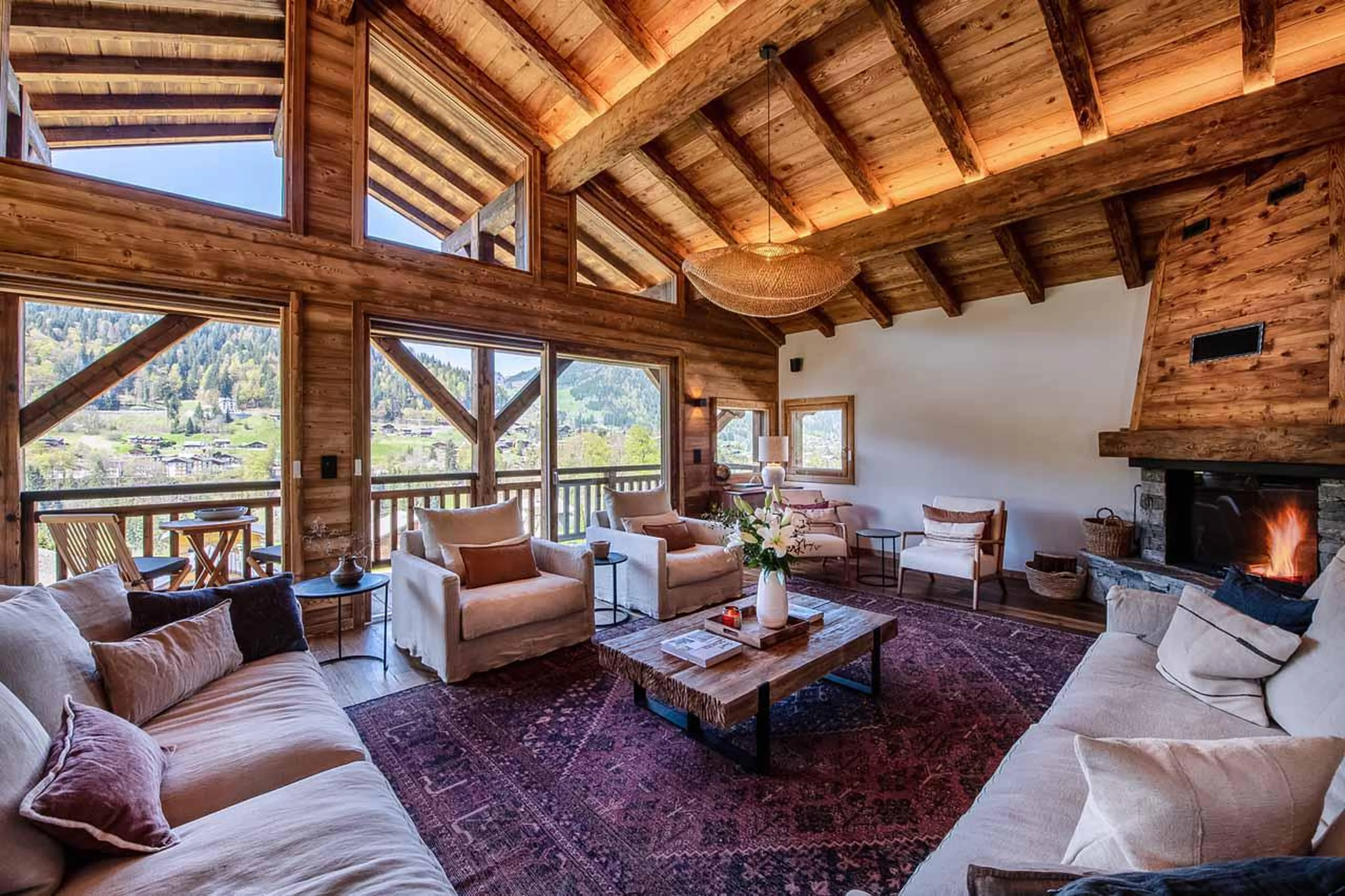 Living area at Chalet Xanadu in Morzine