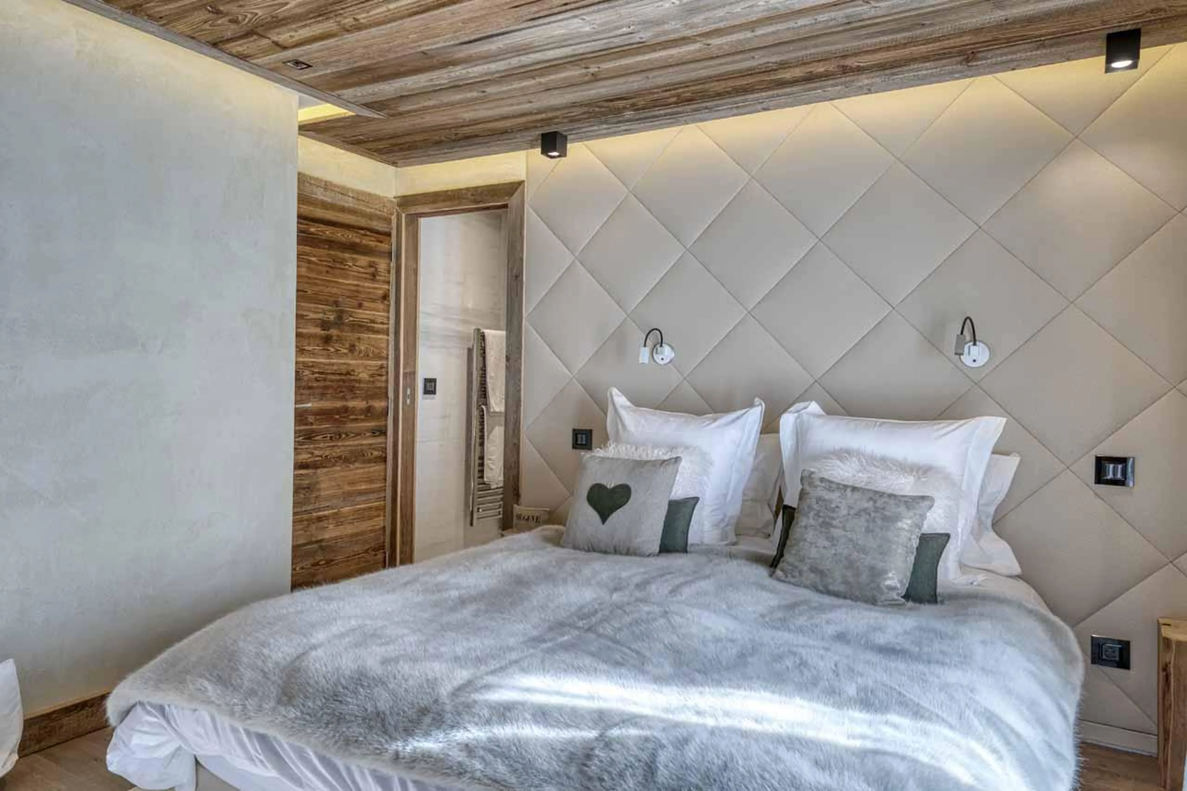 Bedroom two at Chalet Yeti in Megeve