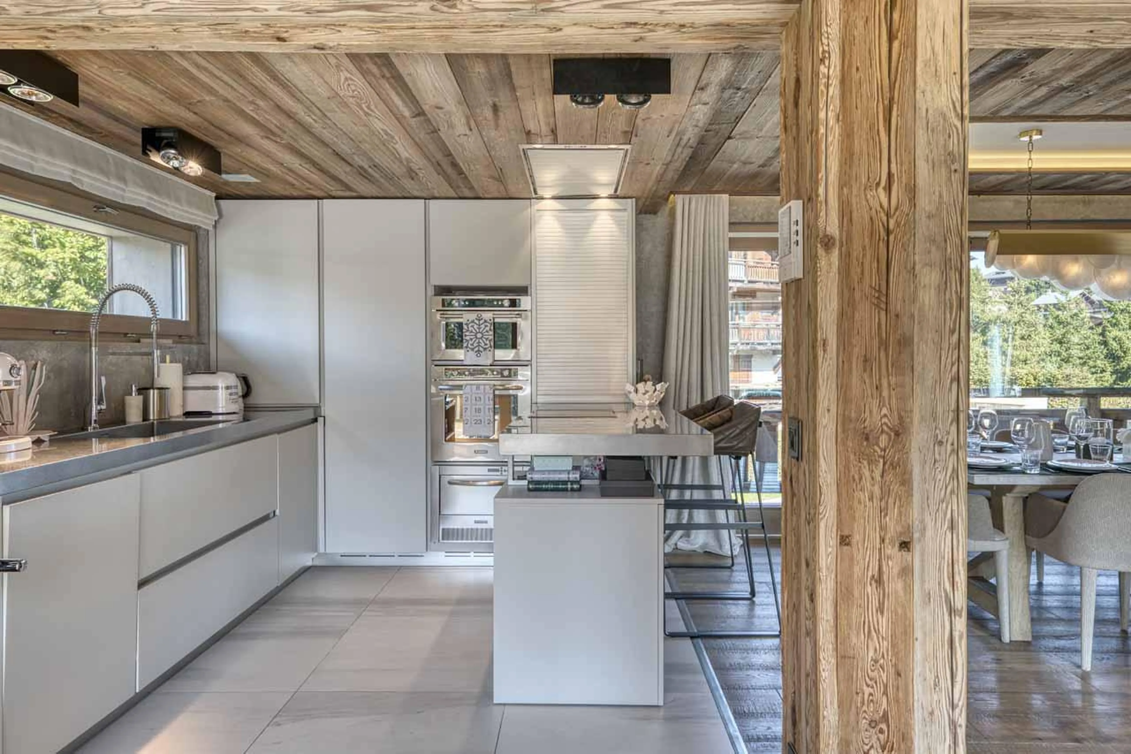 Kitchen at Chalet Yeti in Megeve