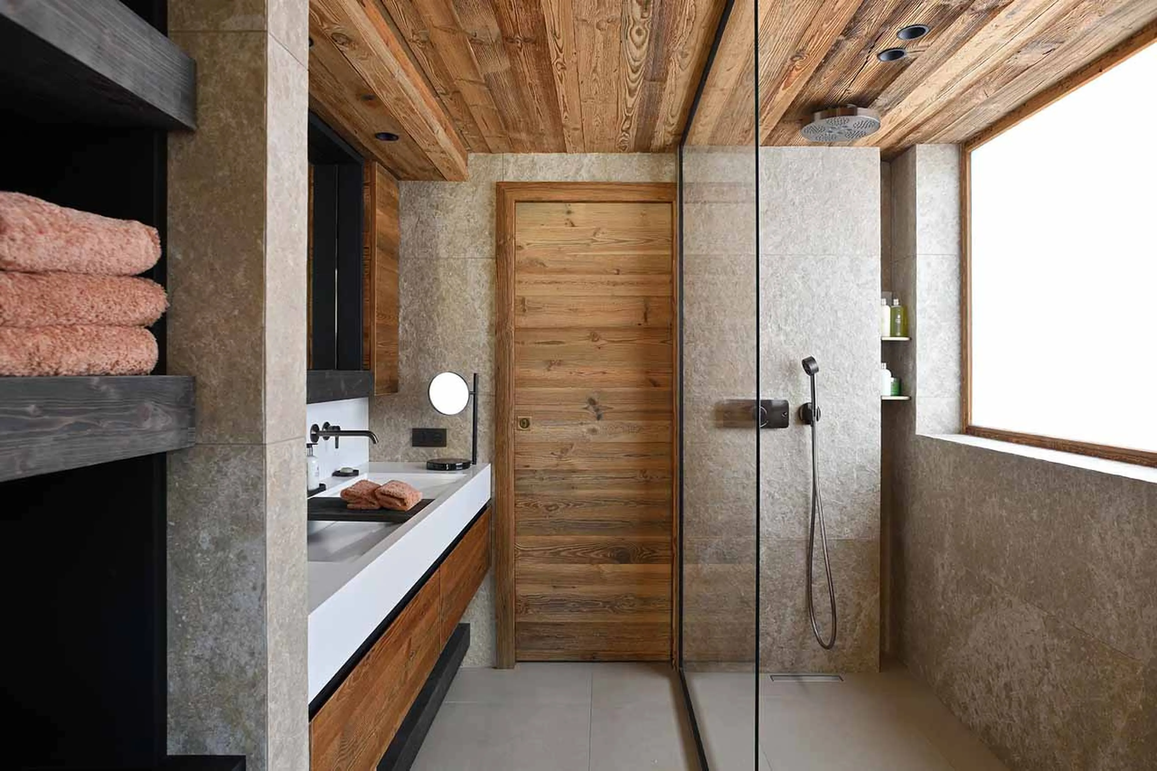 Bedroom 3 ensuite at Chalet Yin & Yang in Courchevel 1850