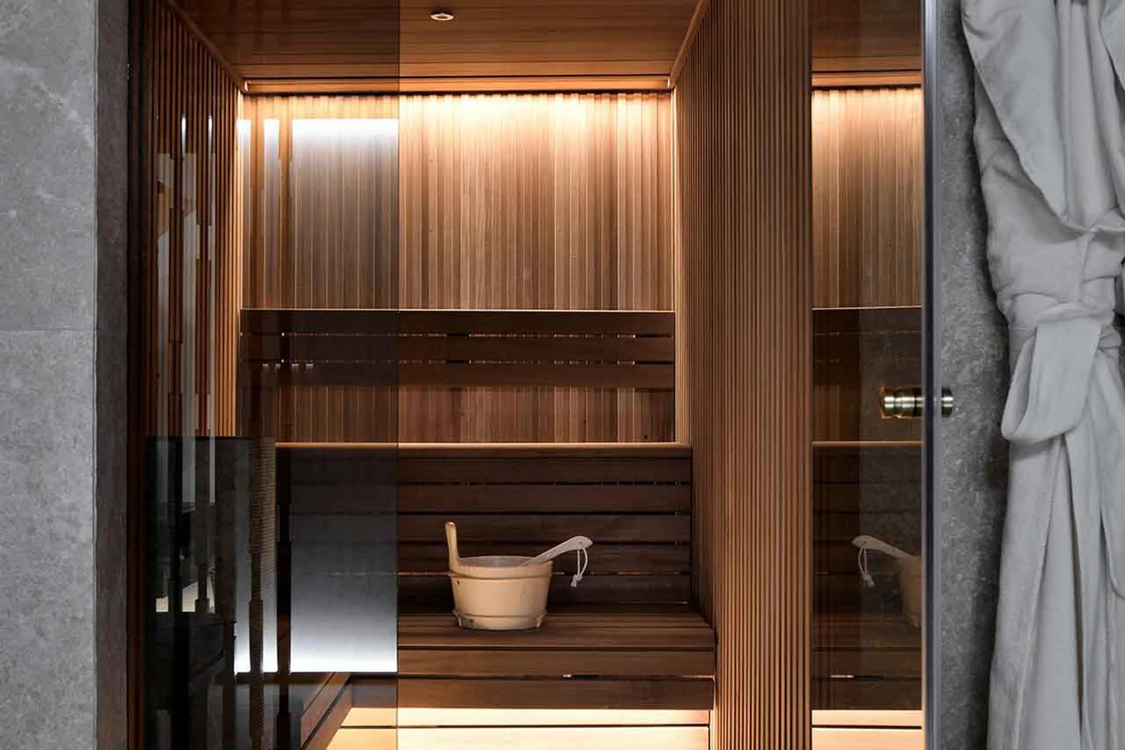 Sauna at Chalet Yin & Yang in Courchevel 1850