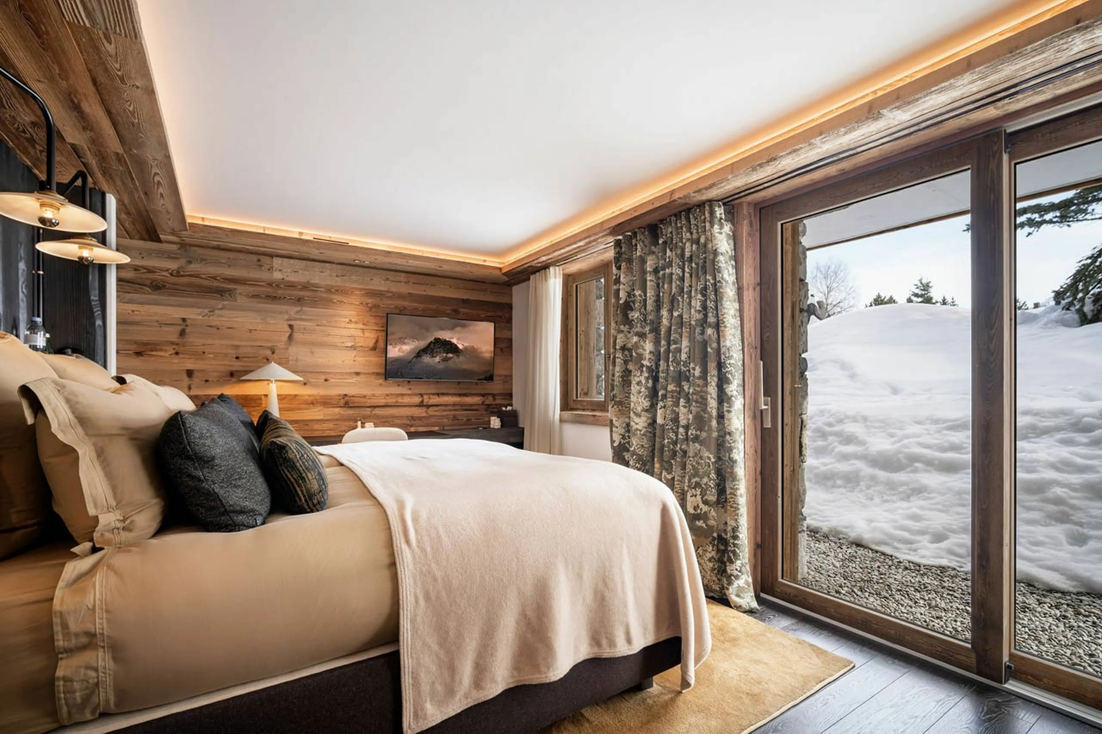 Bedroom 5 at Chalet Yin & Yang in Courchevel 1850