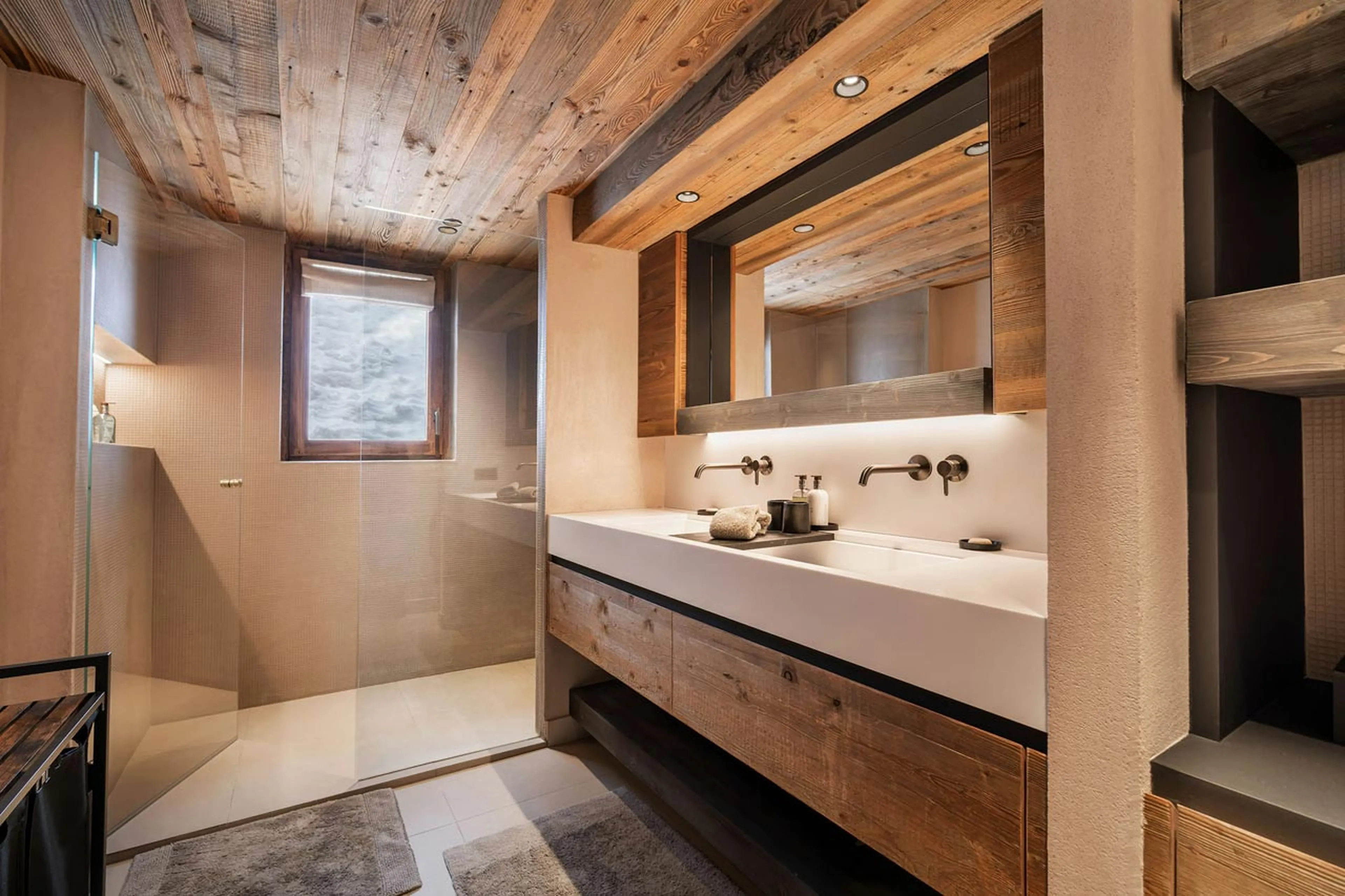 En-suite shower room 7 at Chalet Yin & Yang in Courchevel 1850