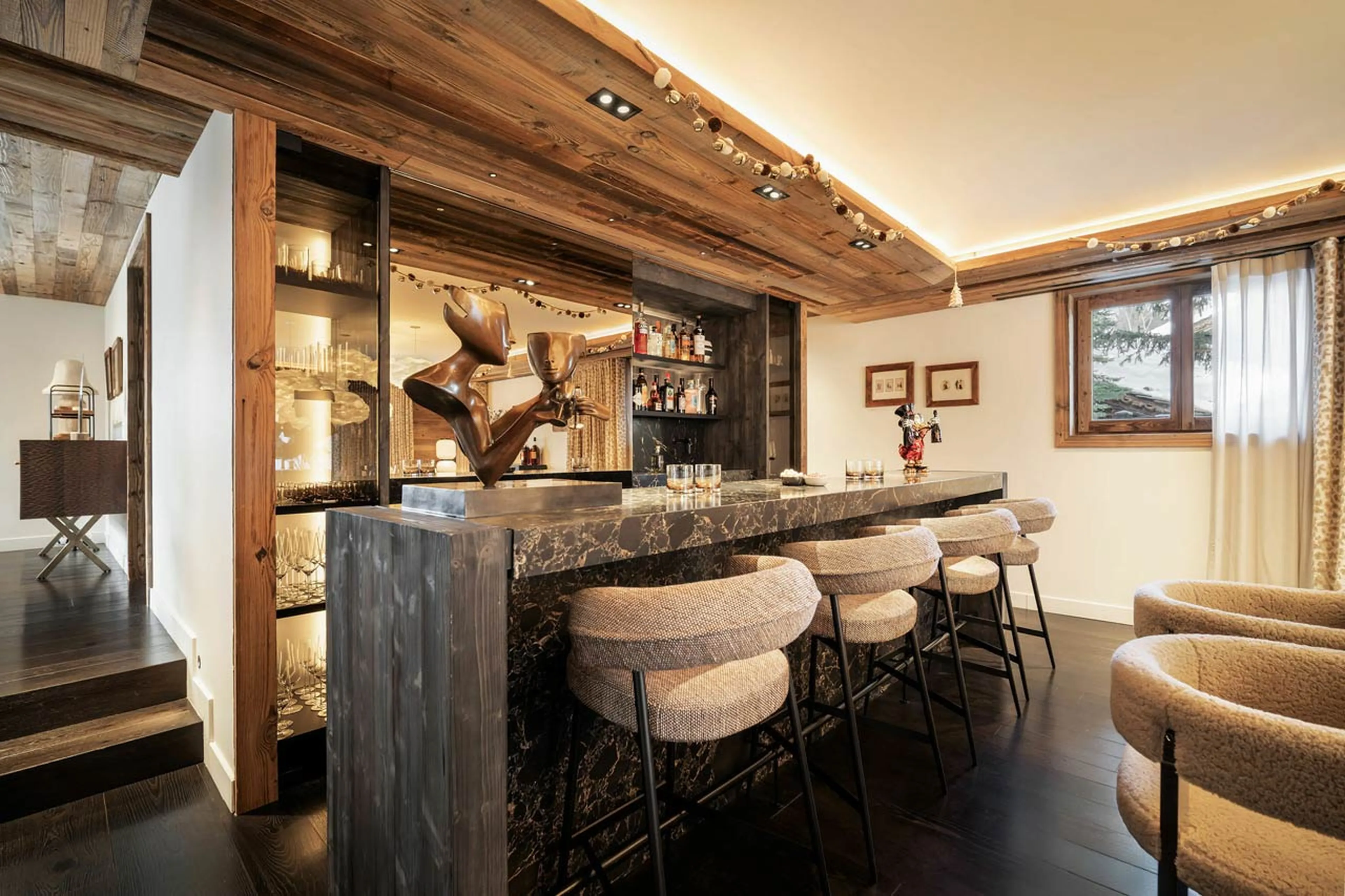 Dining room at Chalet Yin & Yang in Courchevel 1850