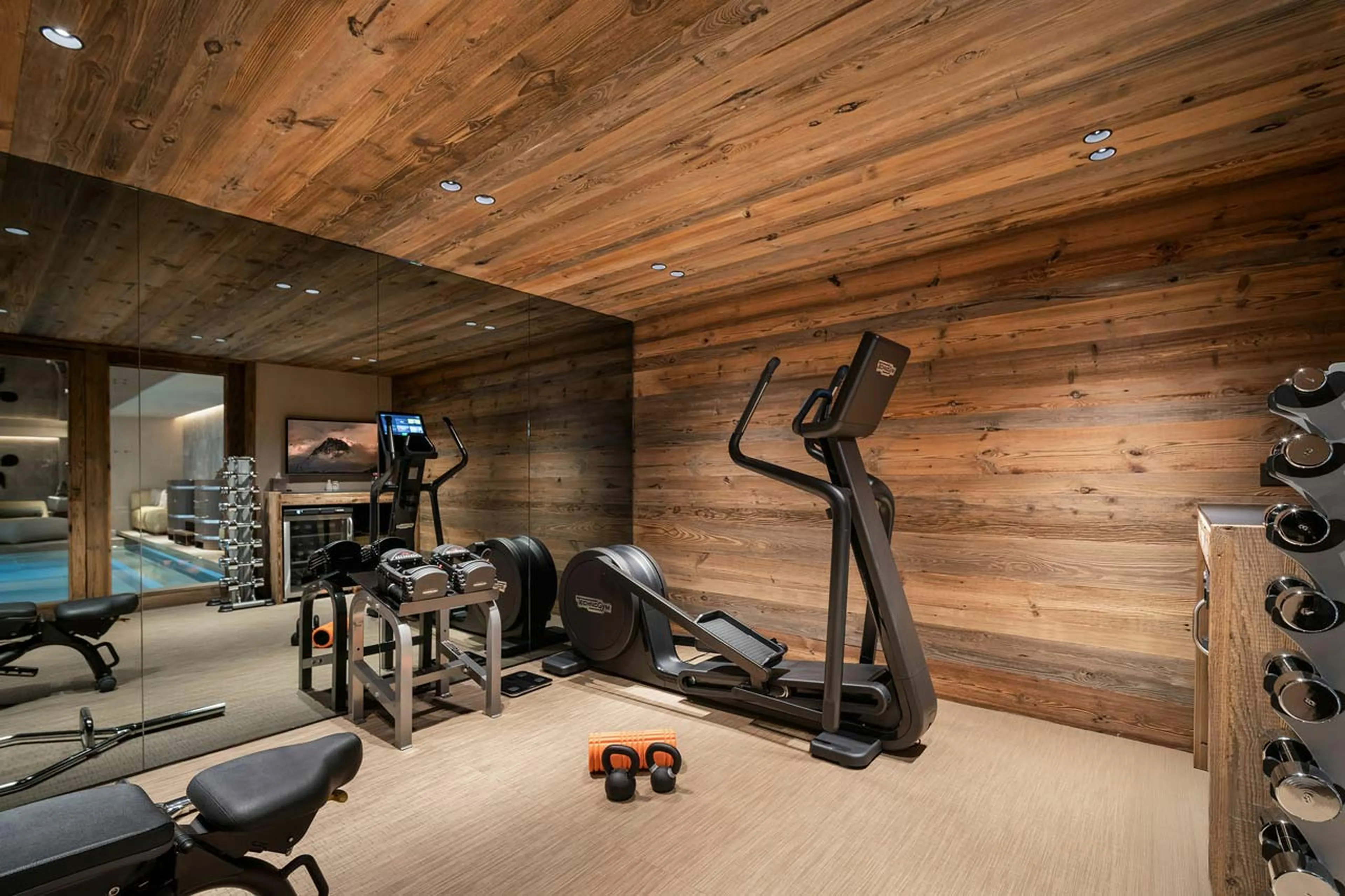 Fitness room at Chalet Yin & Yang in Courchevel 1850