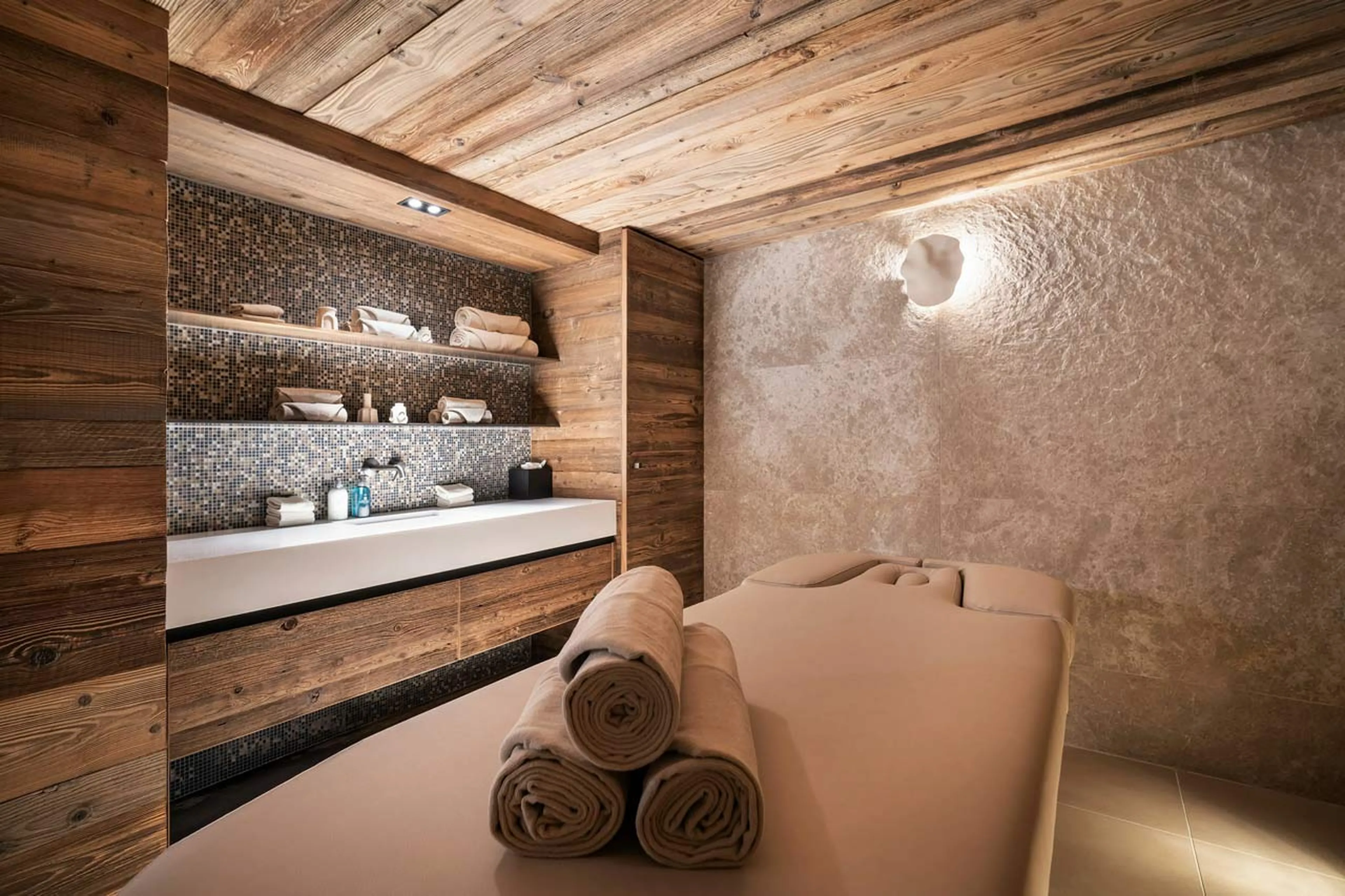 Massage room at Chalet Yin & Yang in Courchevel 1850