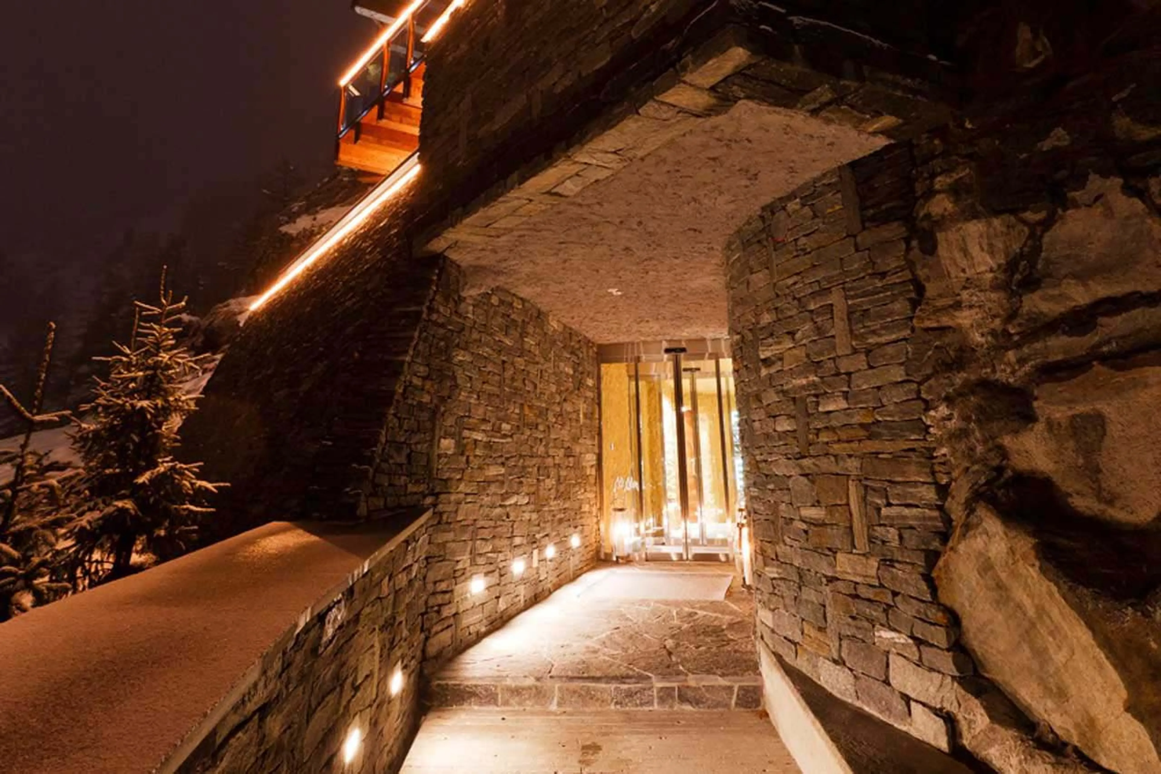 Main entrance of Chalet Zermatt Peak in Zermatt