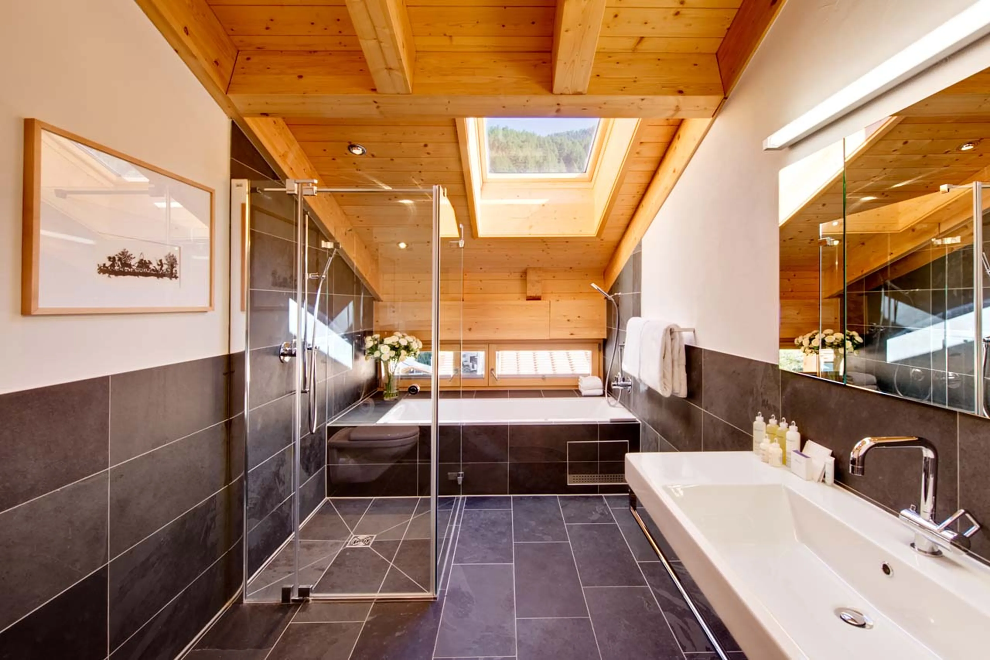 Bathroom at Chalet Zeus in Zermatt