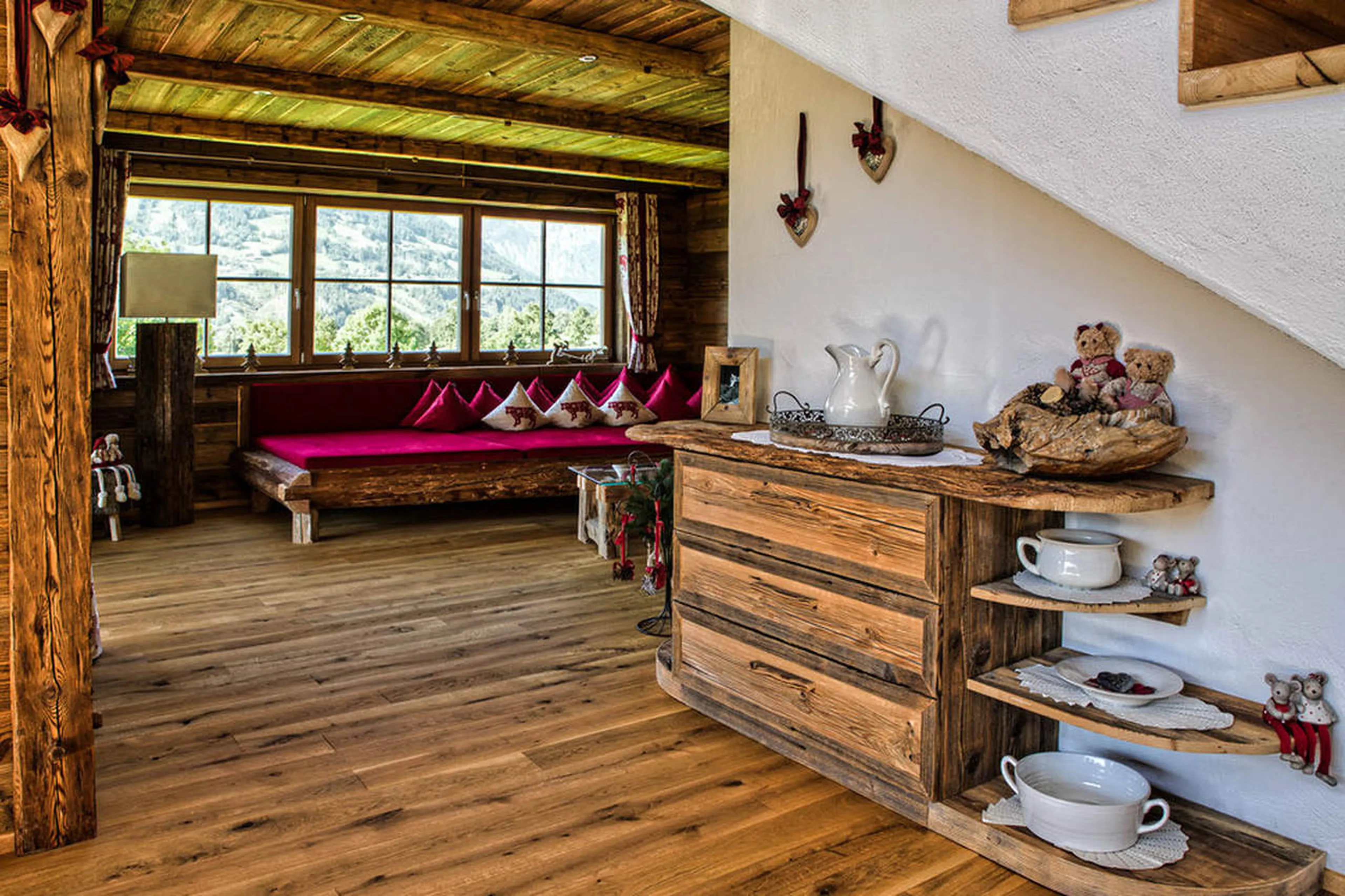 Open-plan living area of Chalet Ziller in Zillertal