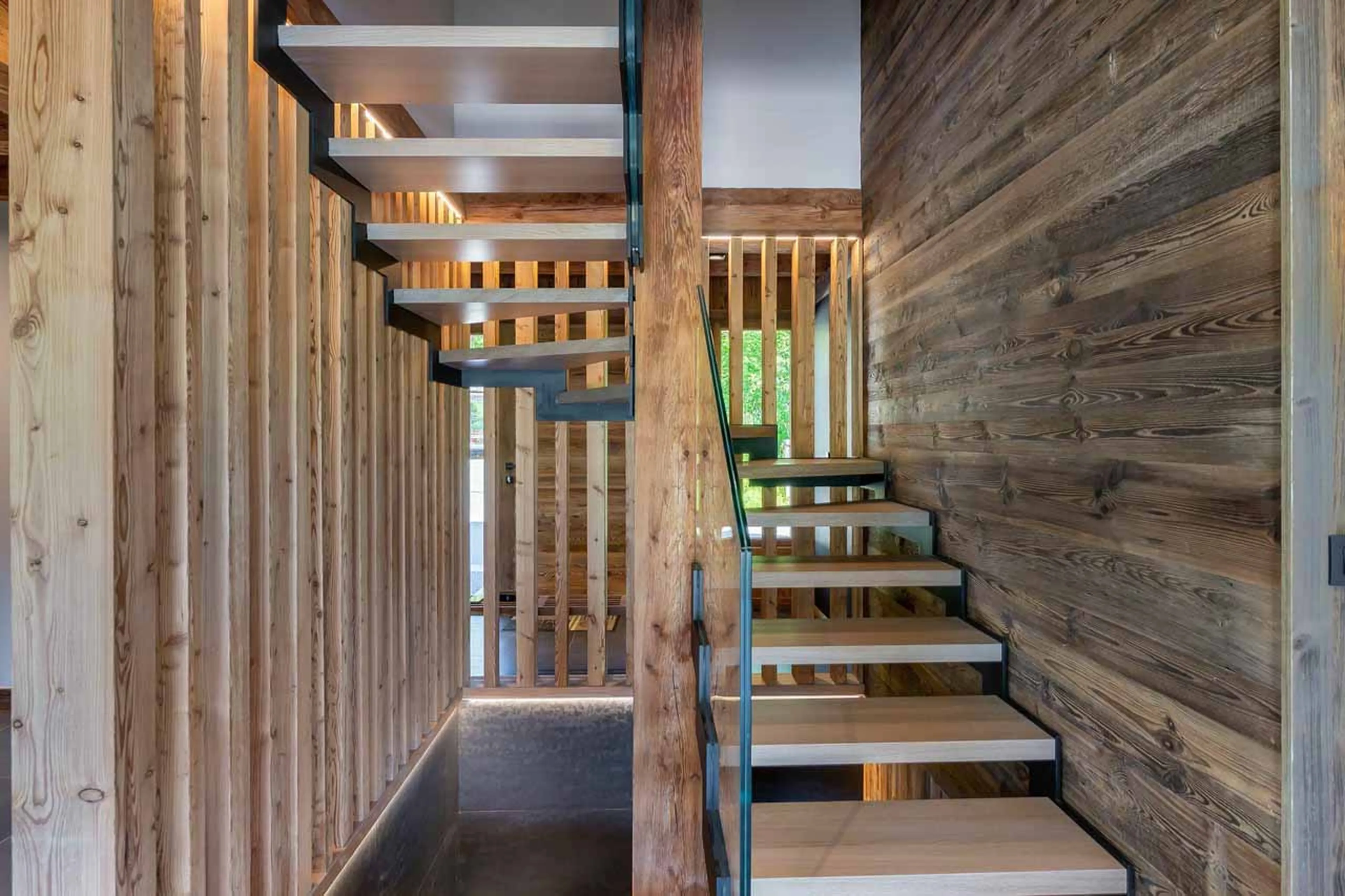 Staircase at Chalet Eastwood in Megeve