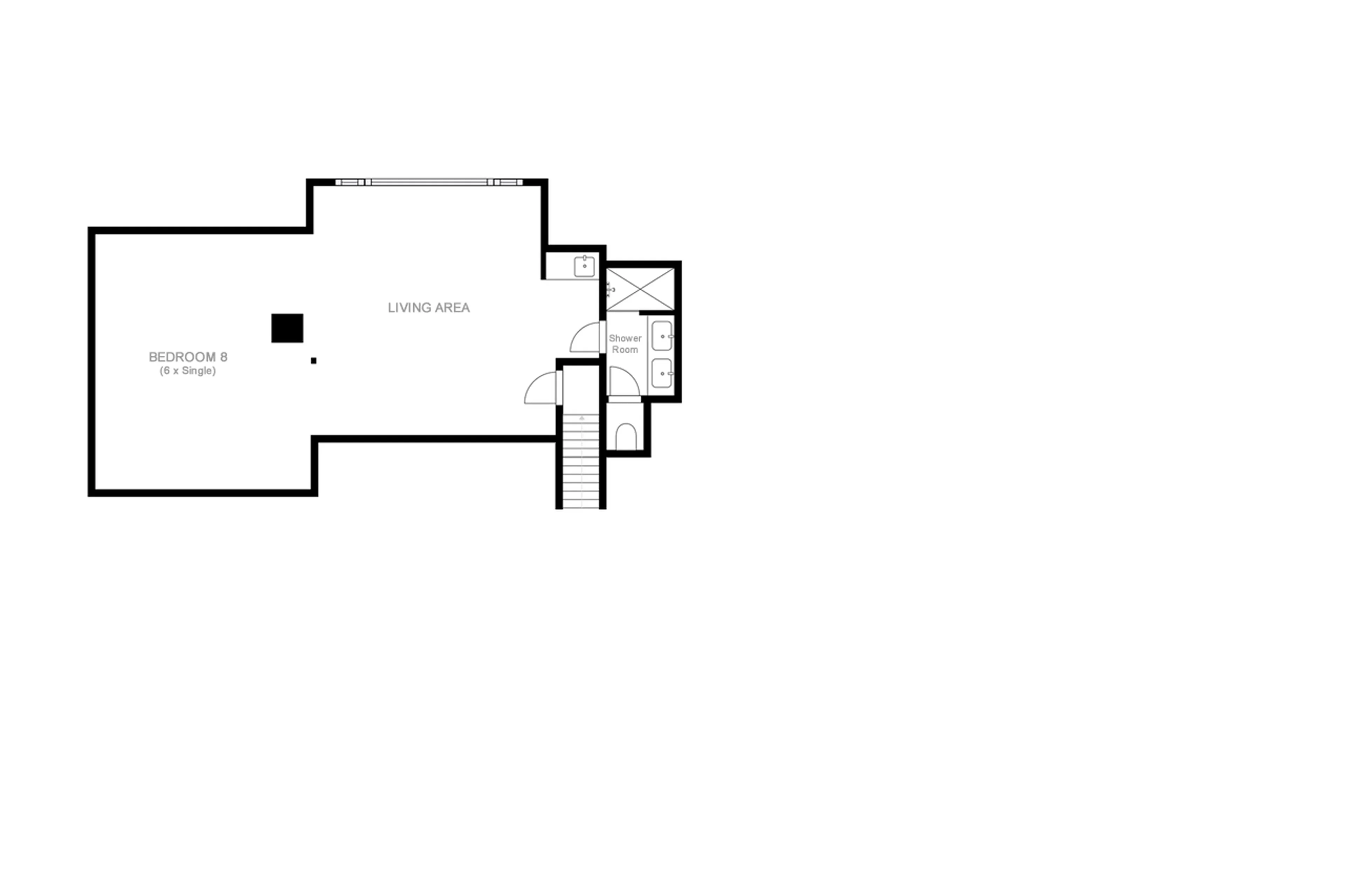 Level 2 floor plan for Chesa Bellaria in St Moritz