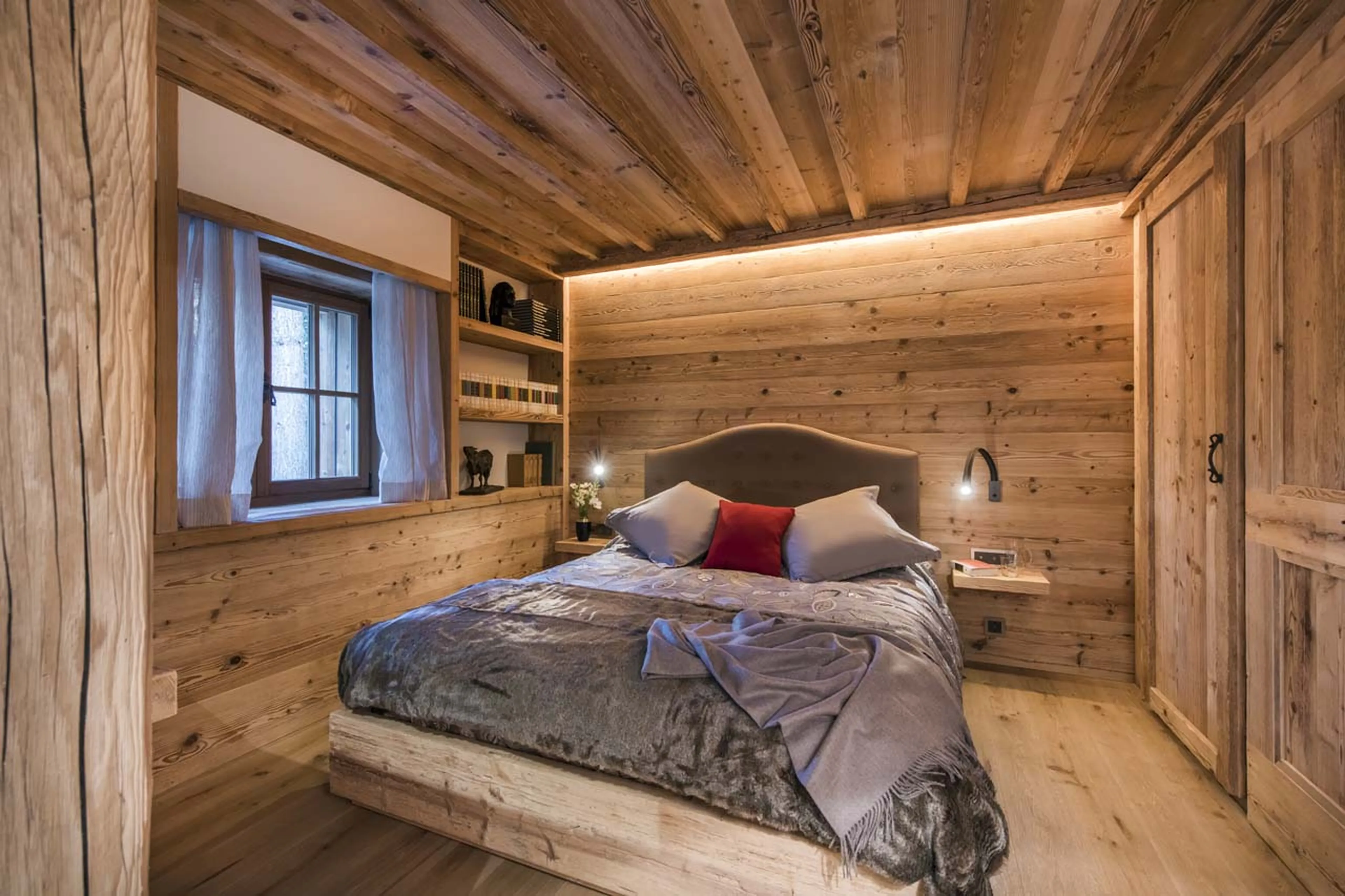 Bedroom three at Chesa El Toula in St Moritz