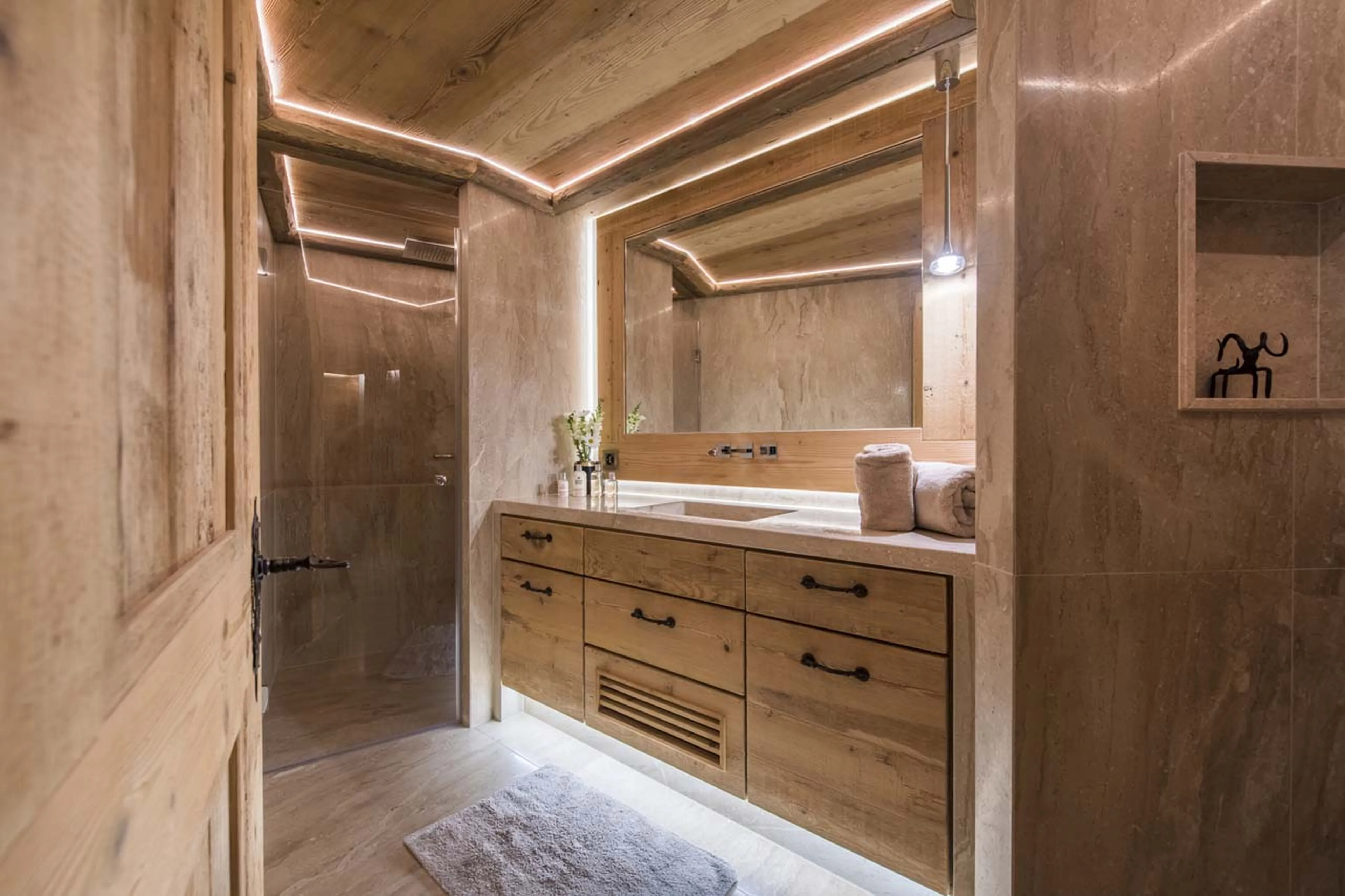 Bathroom four at Chesa El Toula in St Moritz