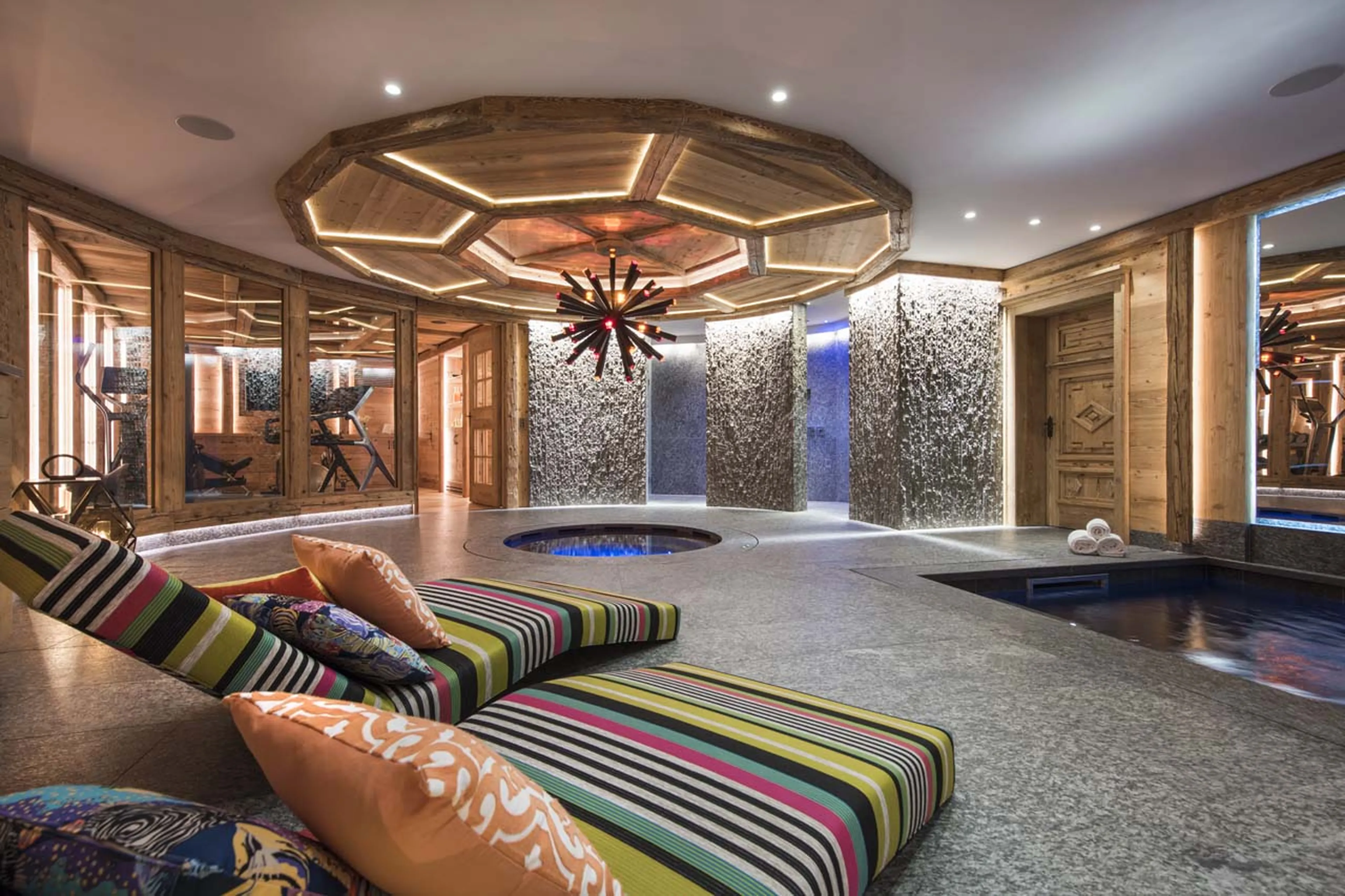 Spa relaxation area at Chesa El Toula in St Moritz