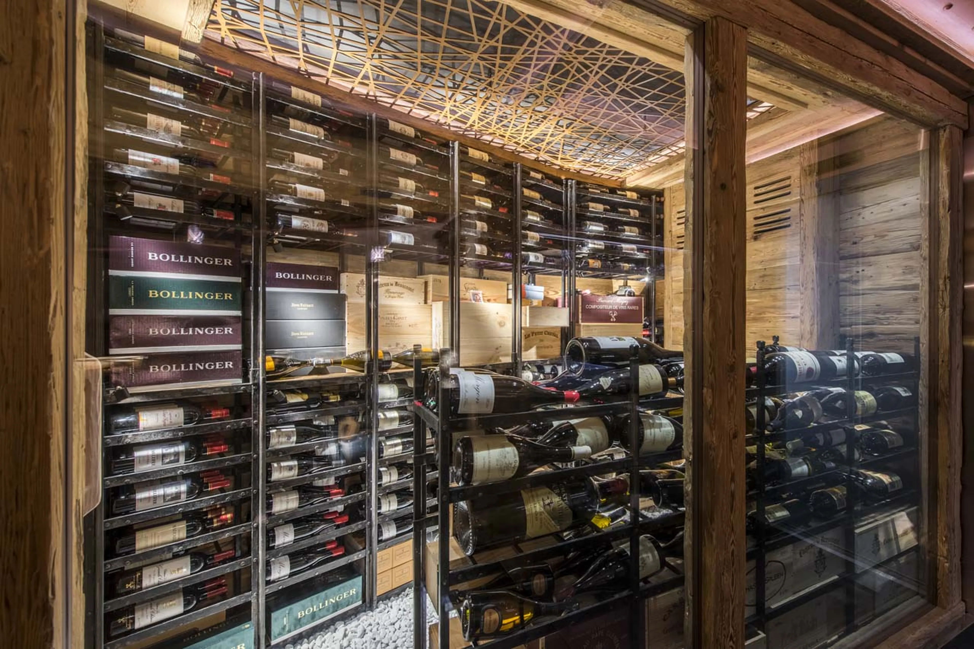 Wine cave at Chesa El Toula in St Moritz