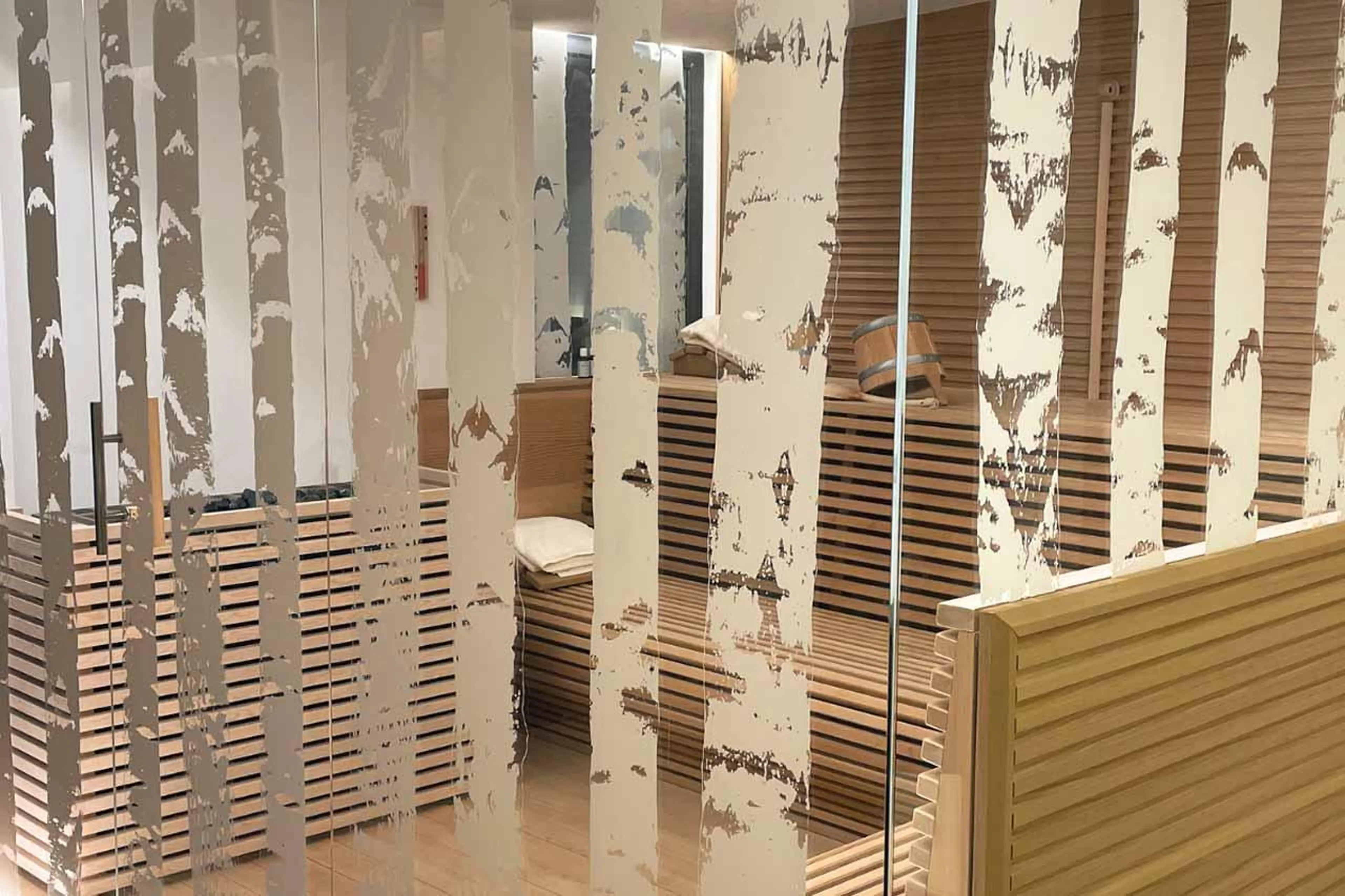 Sauna at Chesa Laret in St Moritz