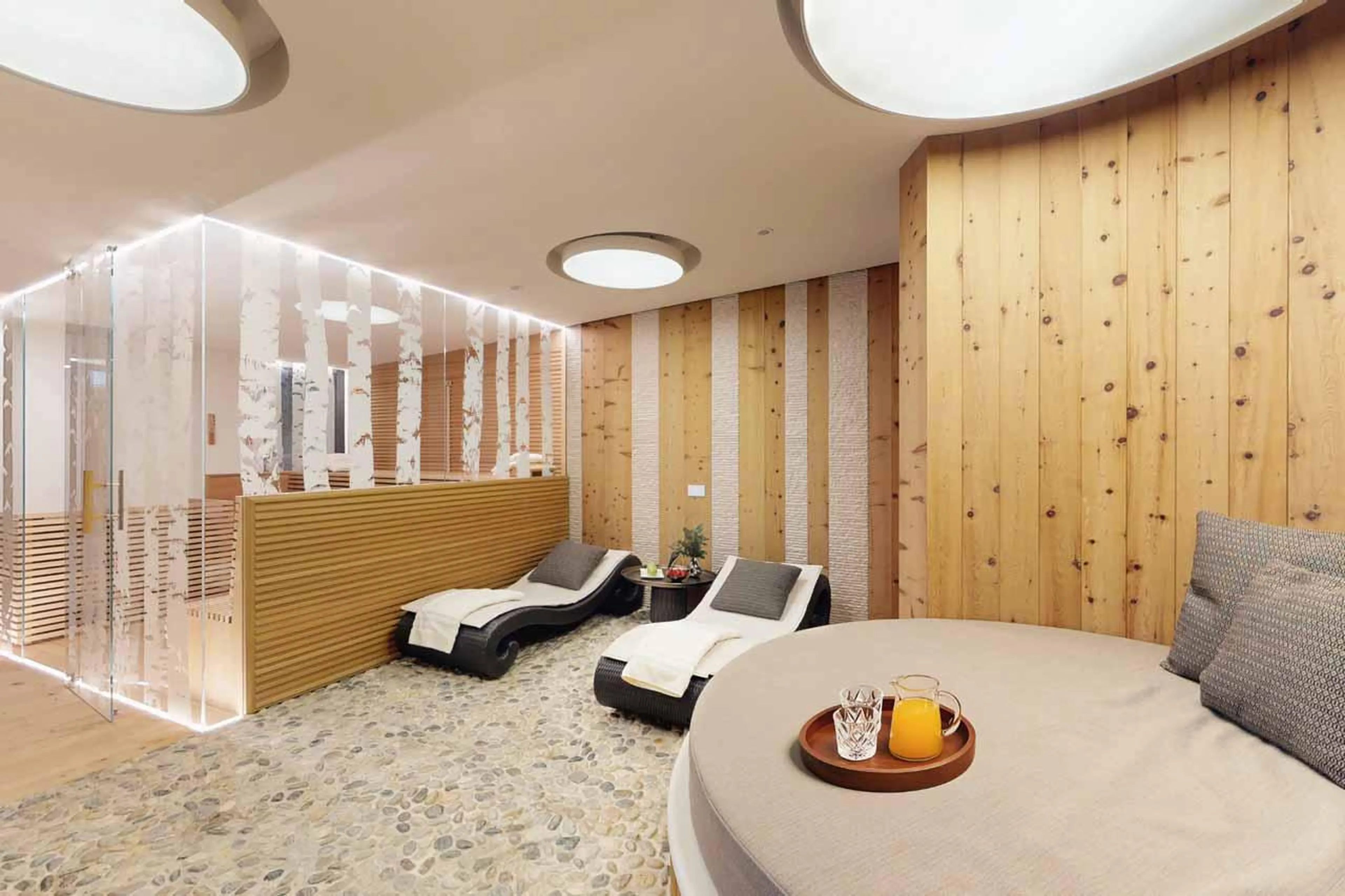 Spa area at Chesa Laret in St Moritz
