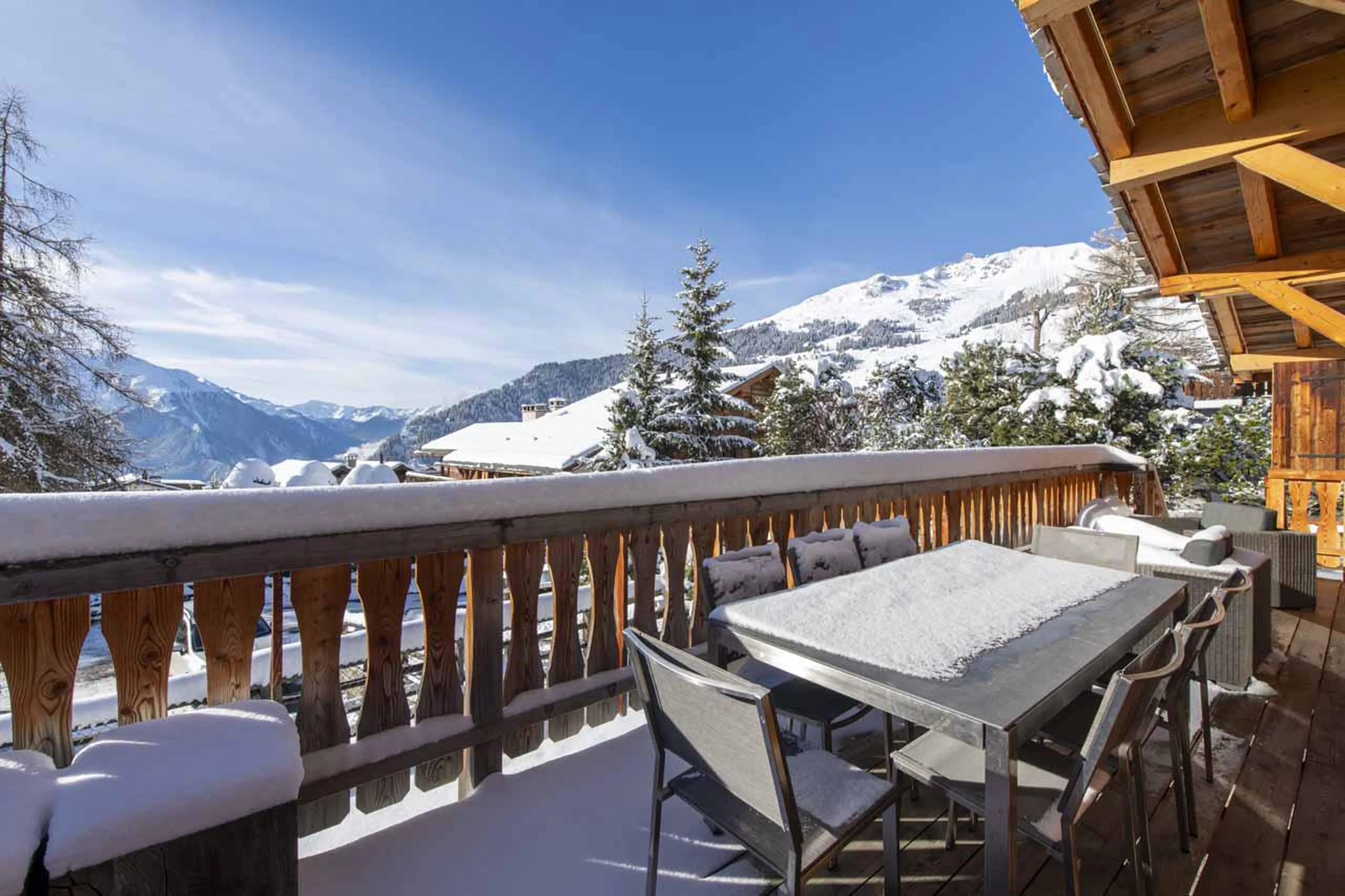 Terrace at Chalet Daphne in Verbier