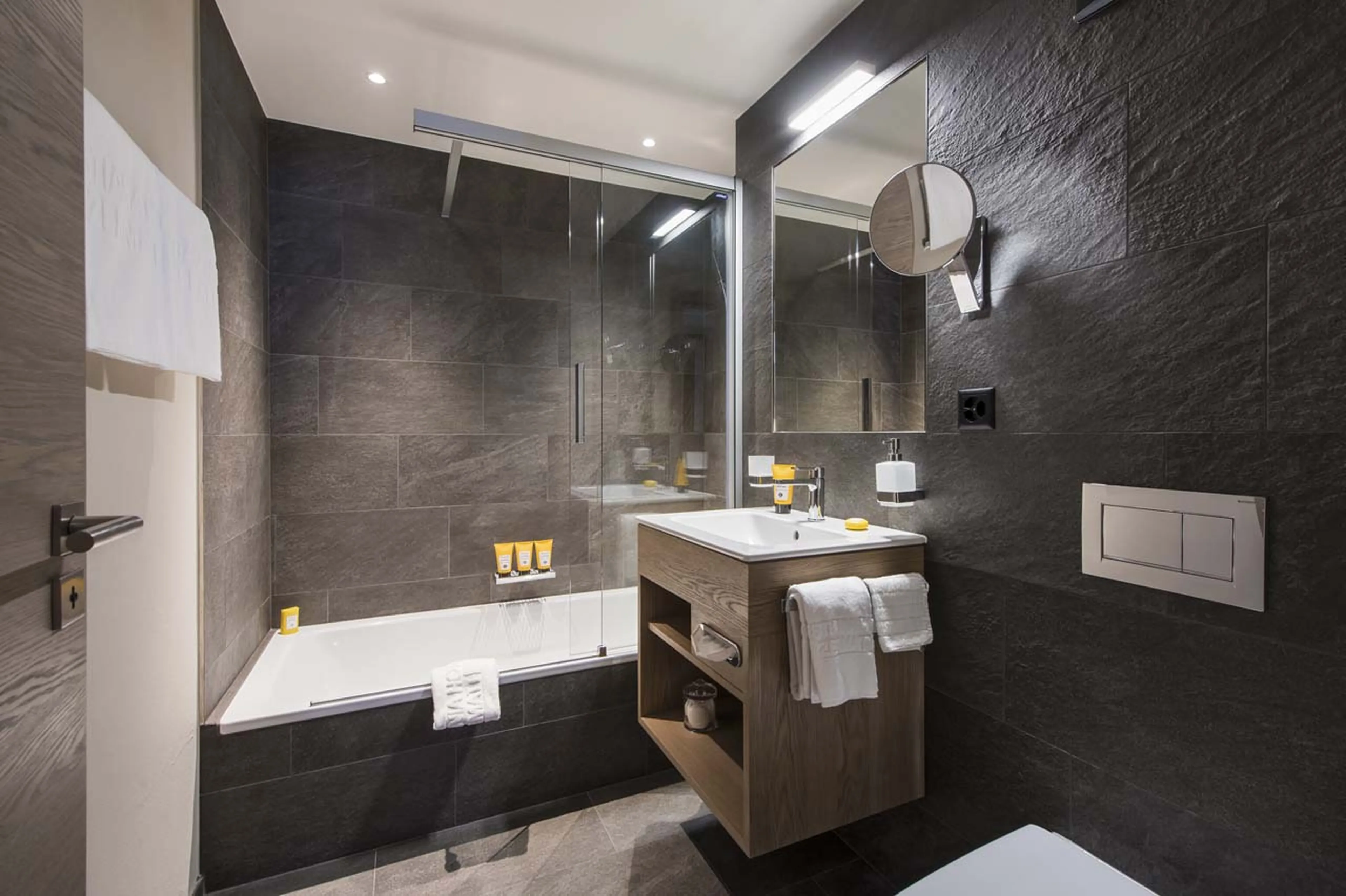 En-suite bathroom at Christiania 1 Apartment in Zermatt