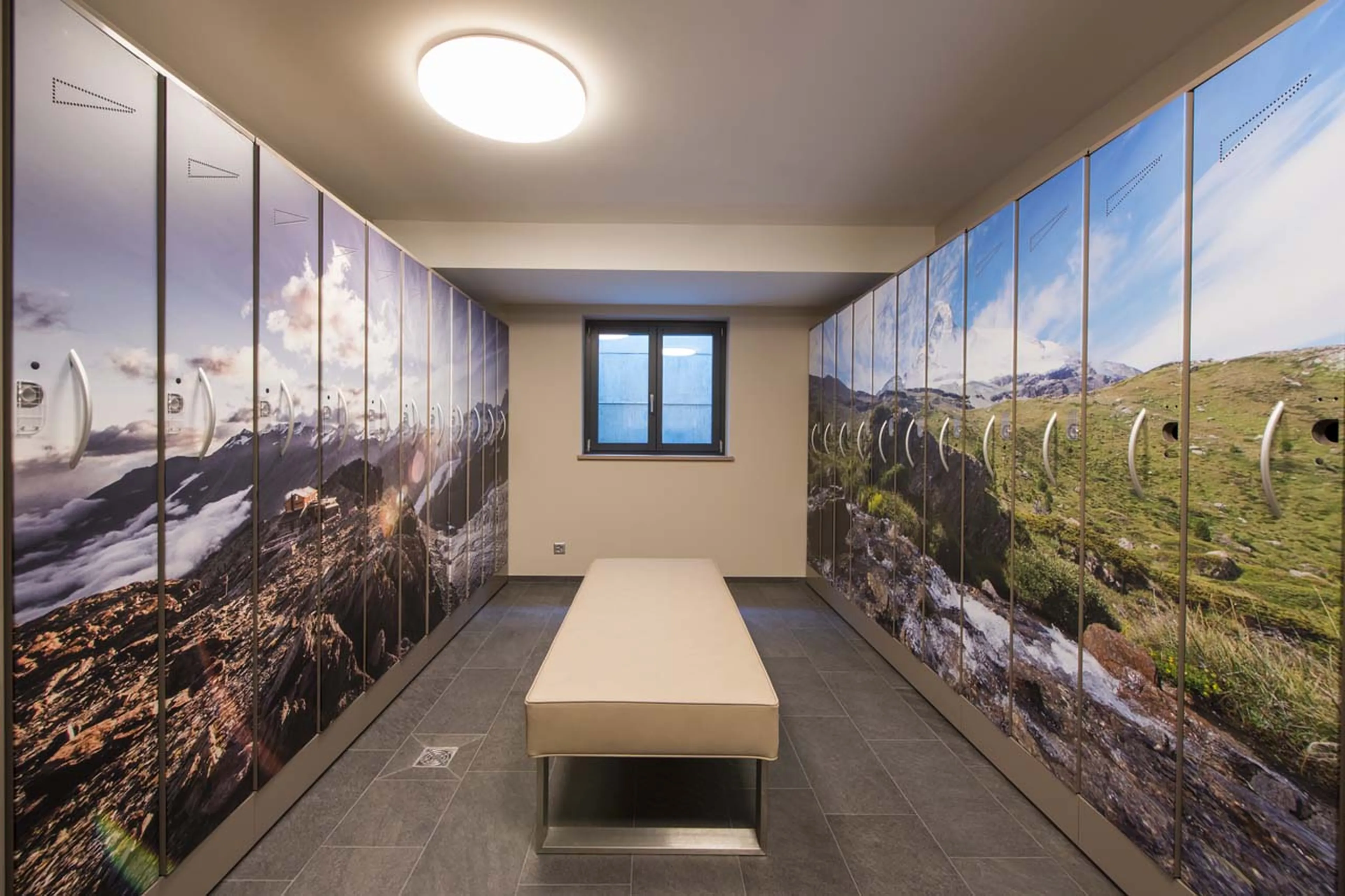 Complex's ski room at Christiania 1 Apartment in Zermatt