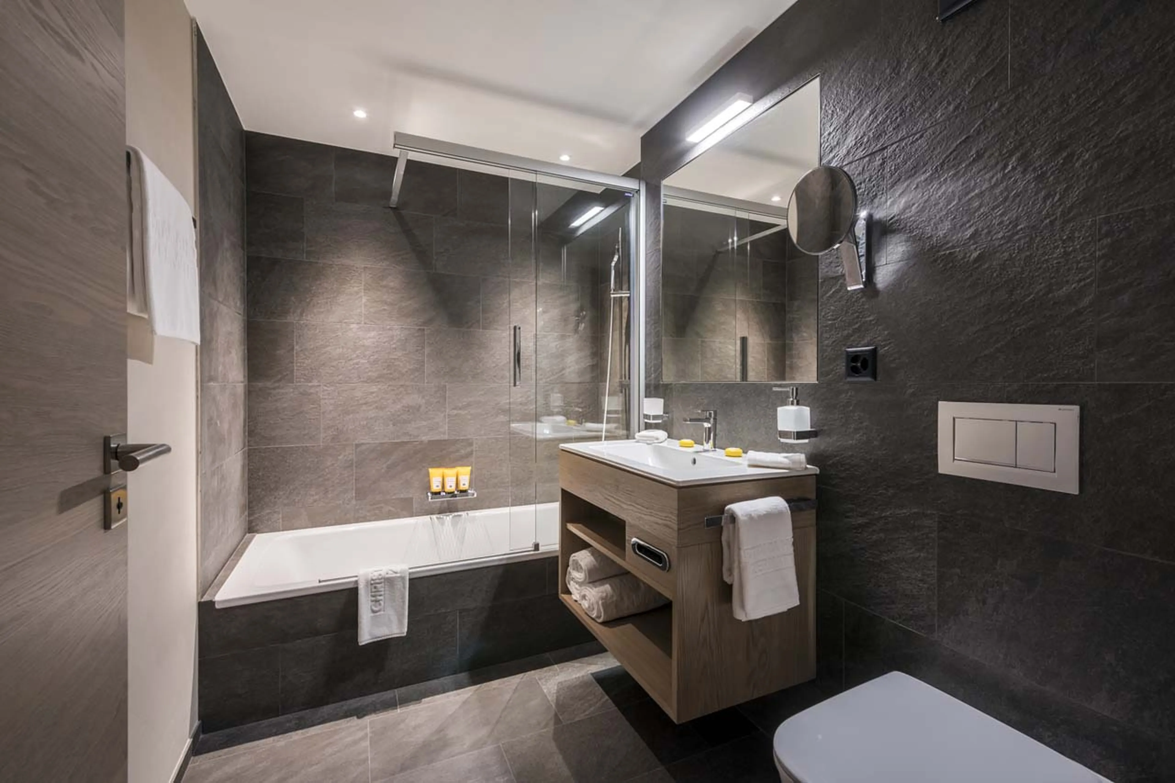 Private bathroom at Christiania Apartment 3 in Zermatt