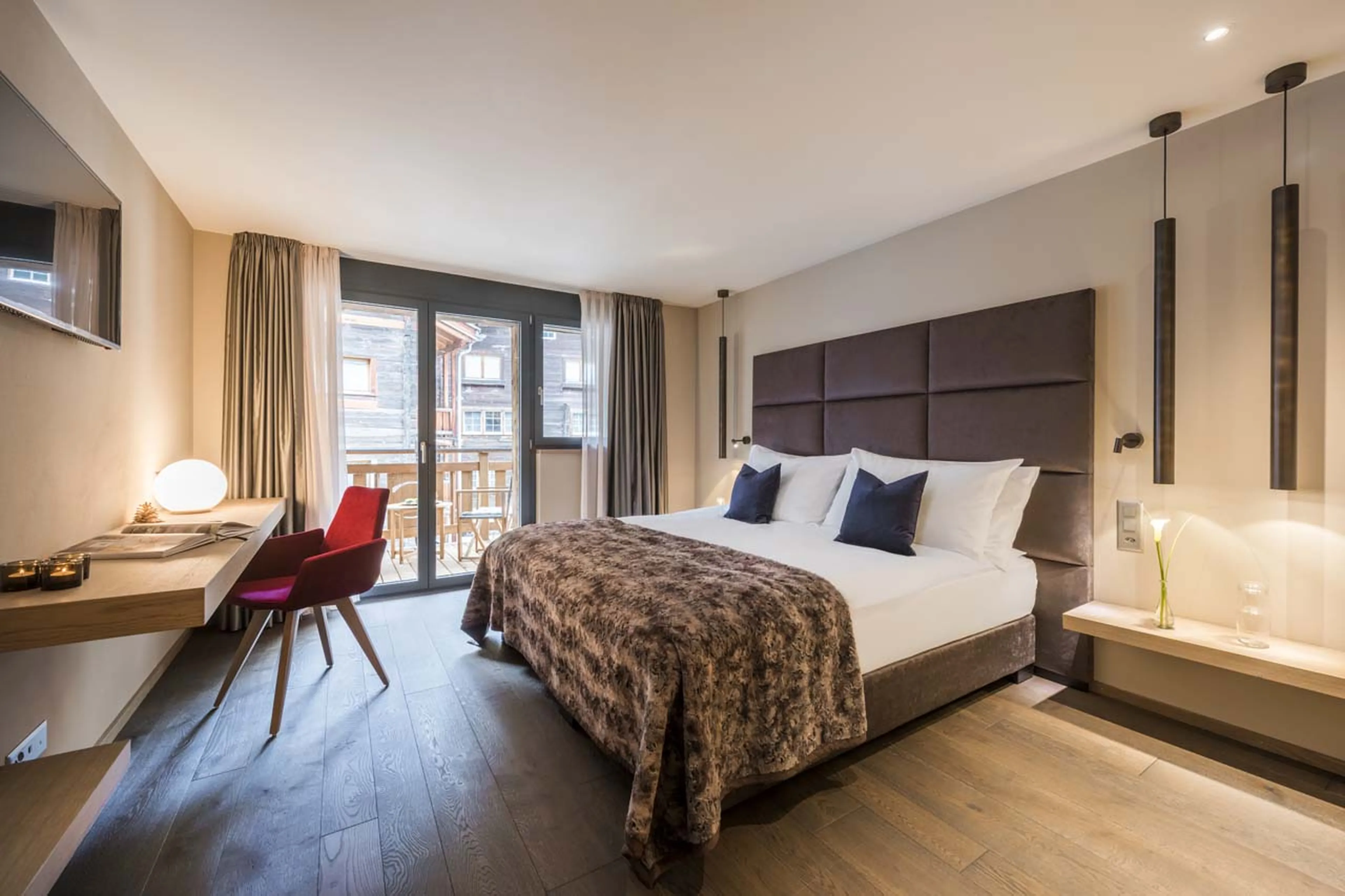 Bedroom at Christiania Apartment 4 in Zermatt