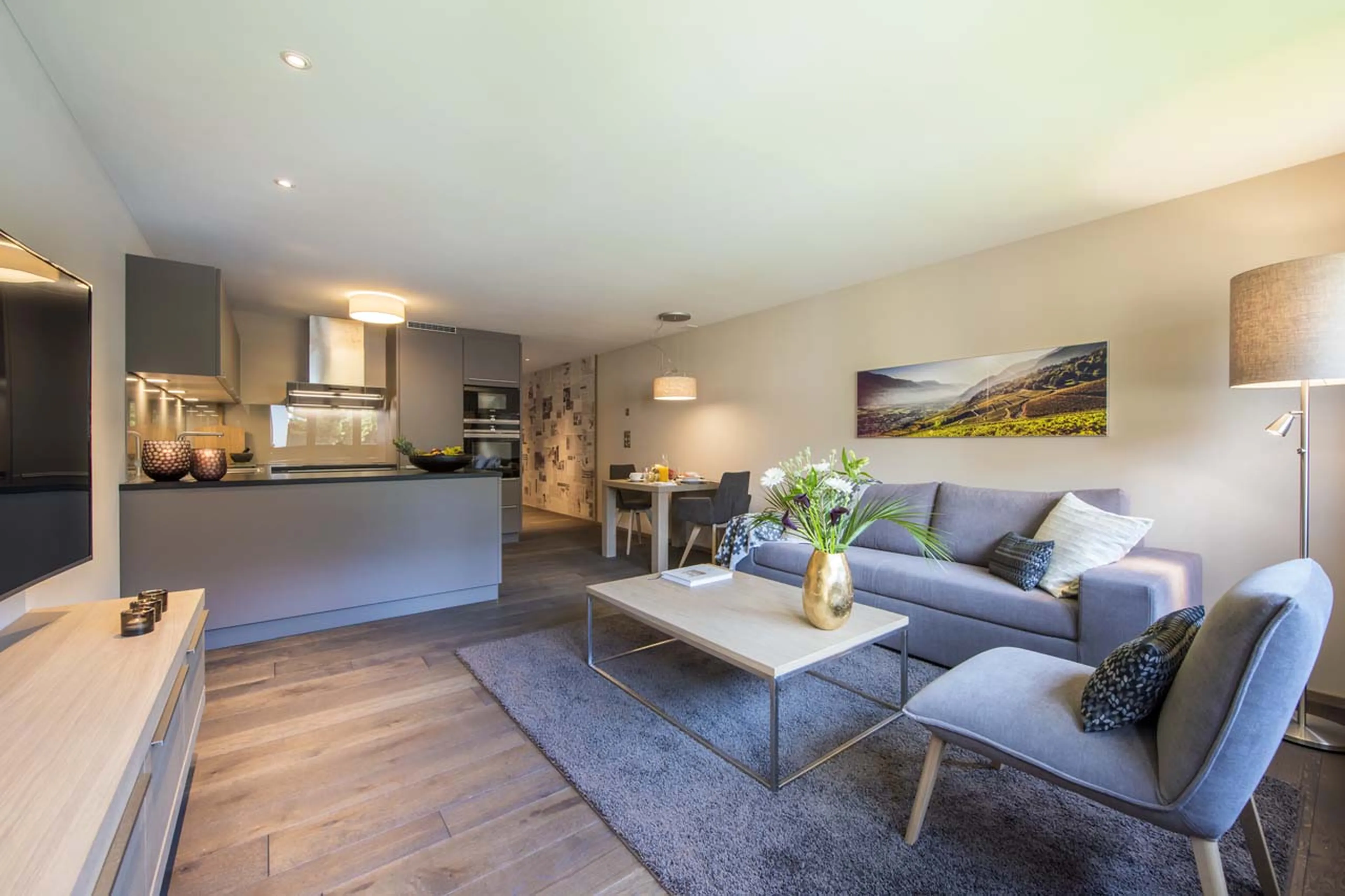 Living area at Christiania Apartment 4 in Zermatt