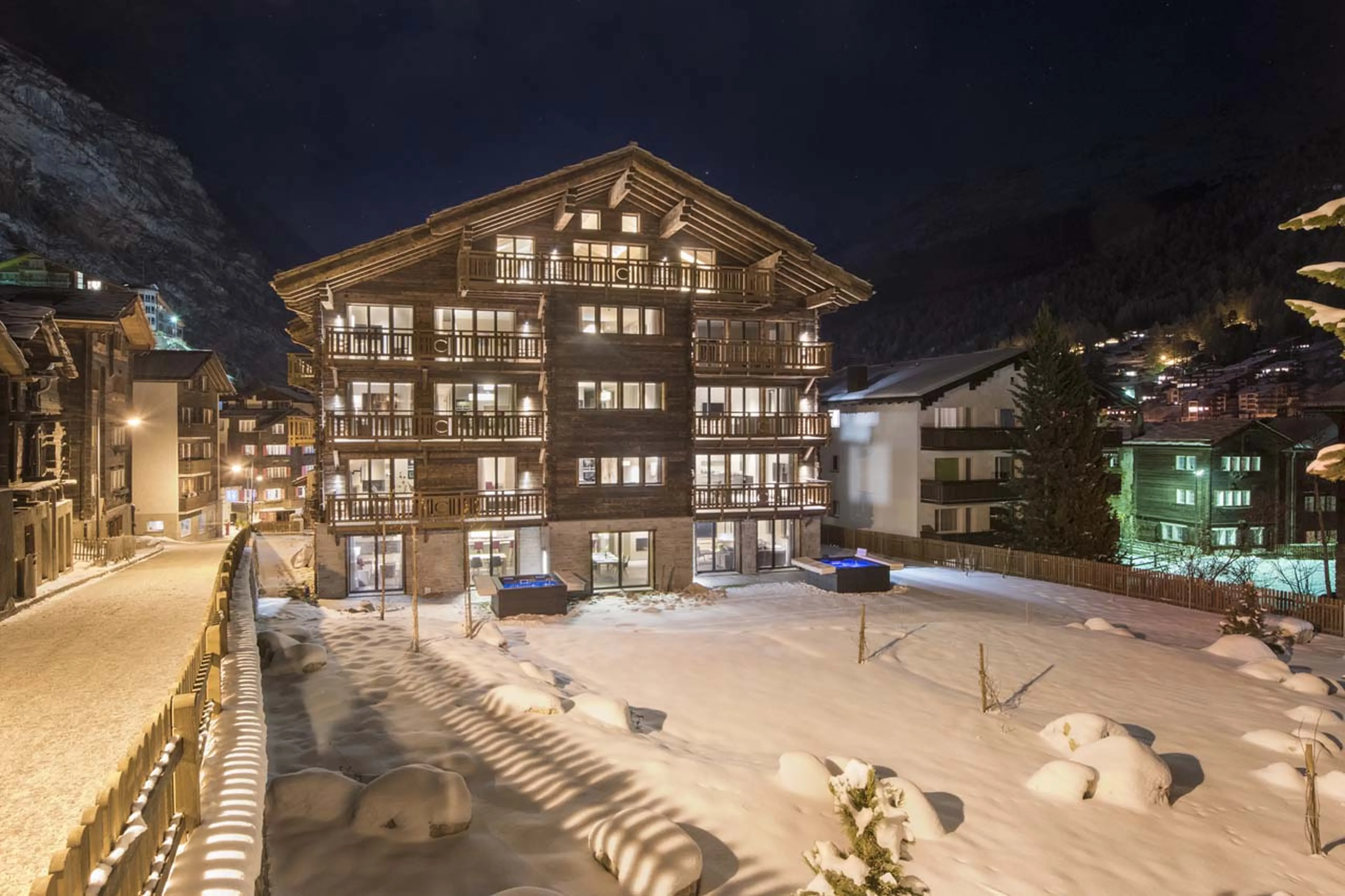 Exterior of Christiania Penthouse in Zermatt