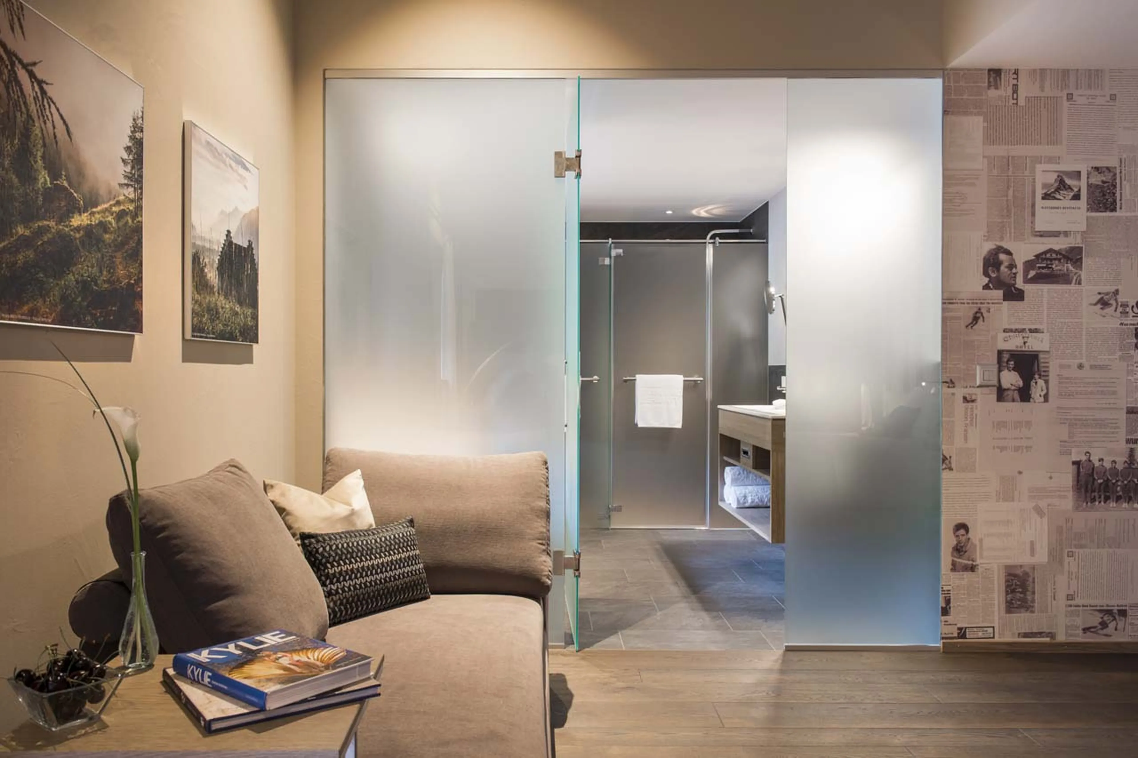 En-suite bathroom five at Christiania Penthouse in Zermatt