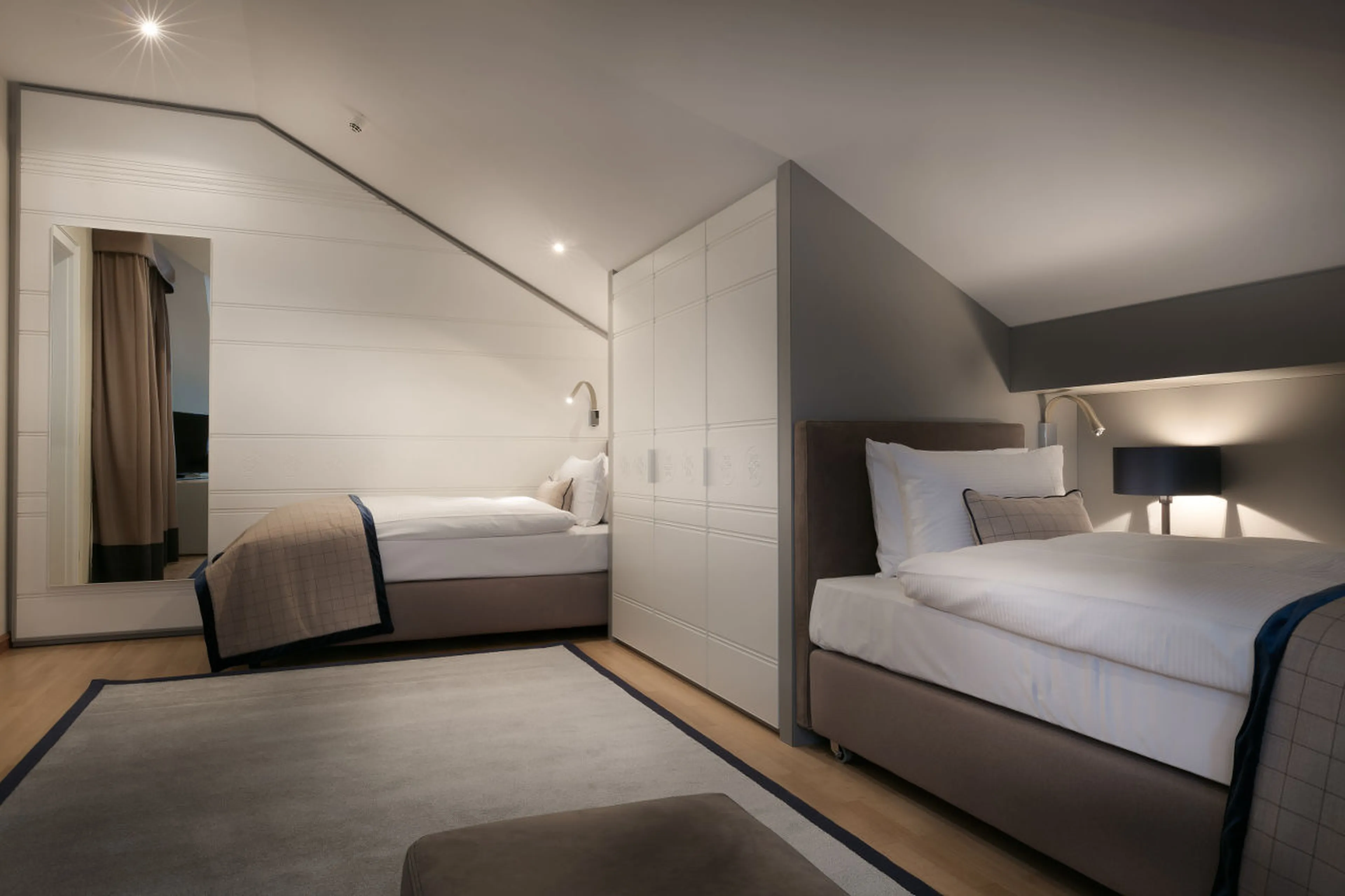 Bedroom four at Corviglia Tower in St Moritz