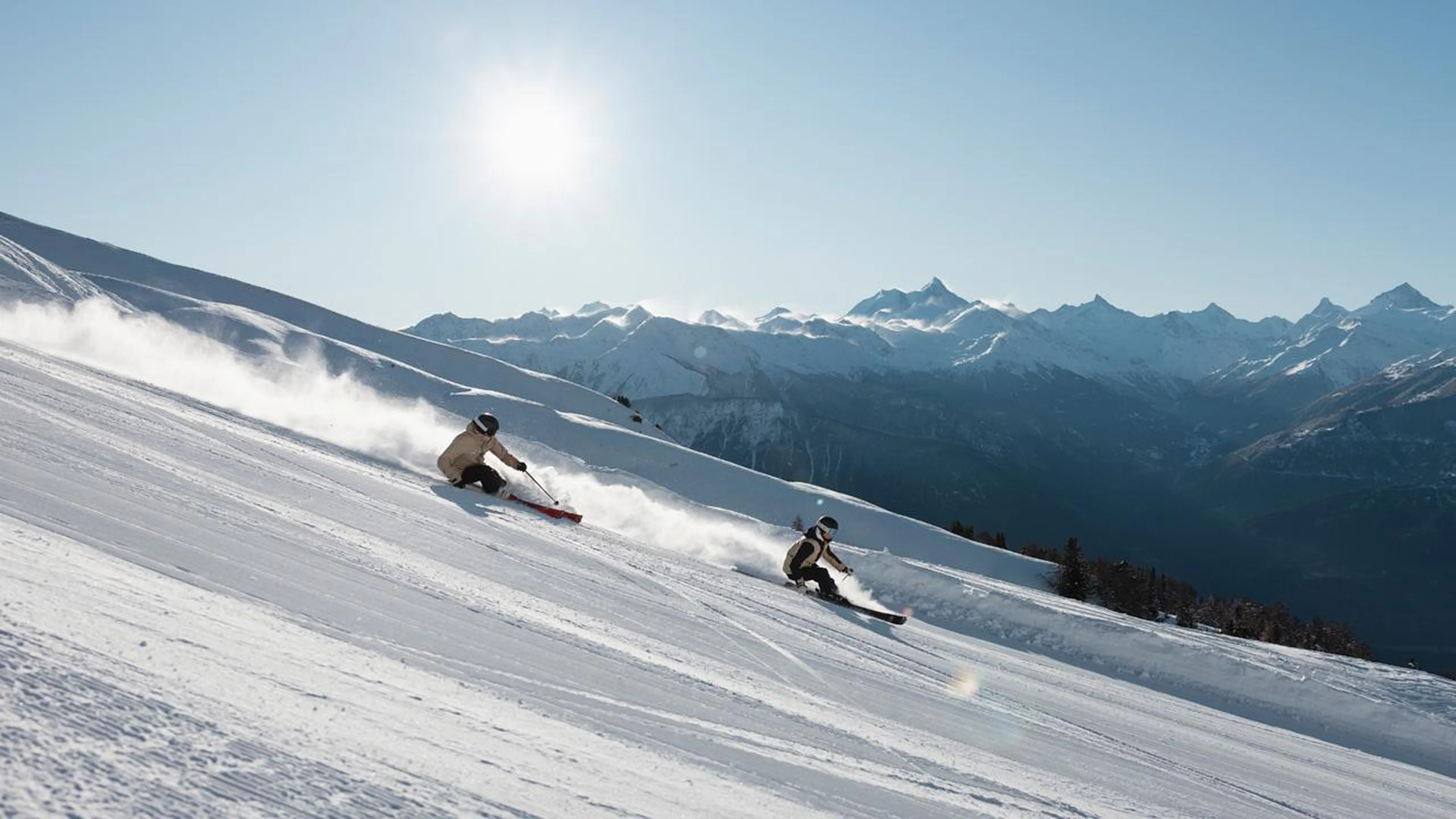 Skiing in Crans Montana