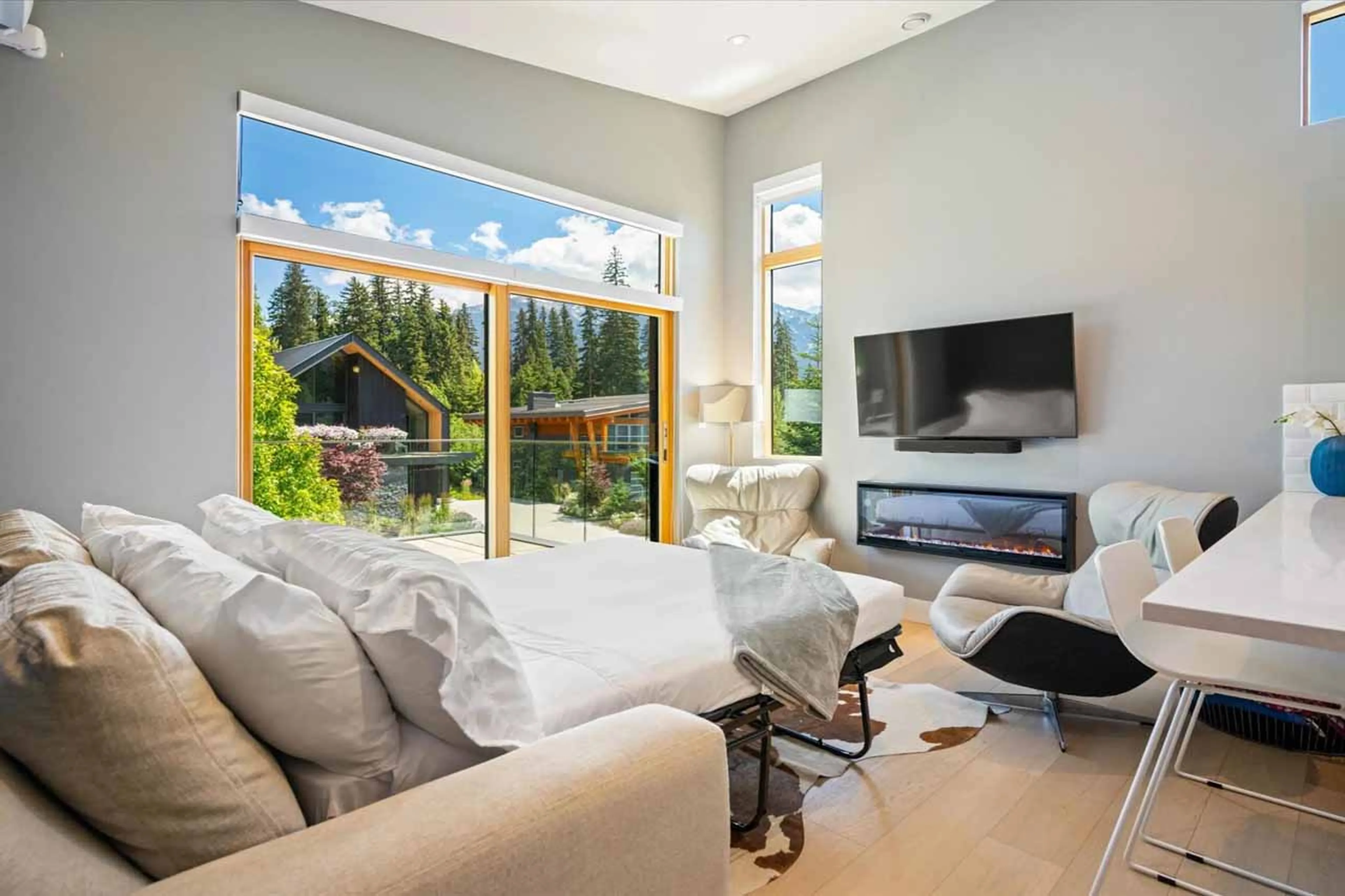 Suite sofa bed at Cypress Links in Whistler