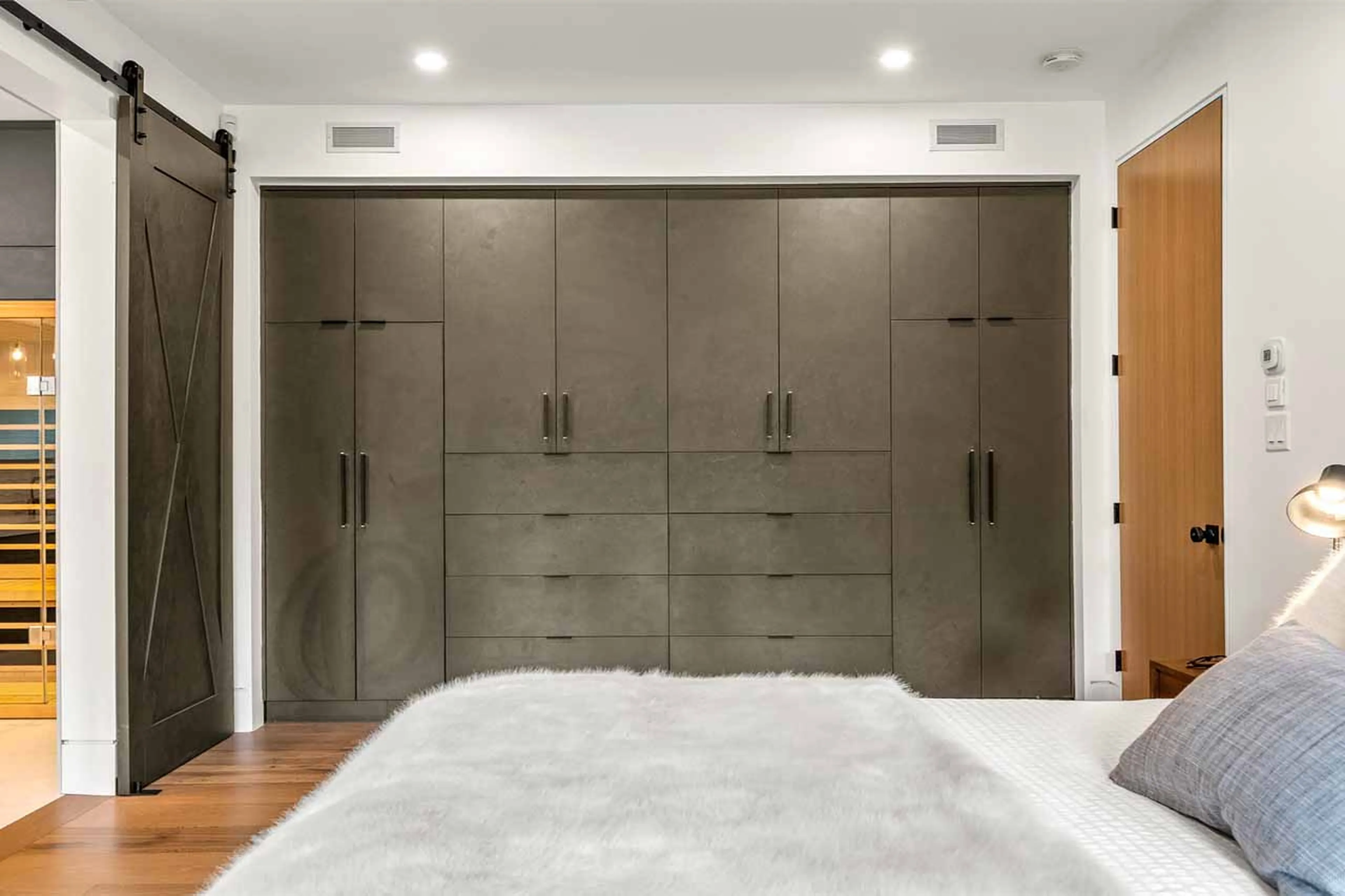 Bedoom 1 wardrobes at Cypress Sky Retreat in Whistler