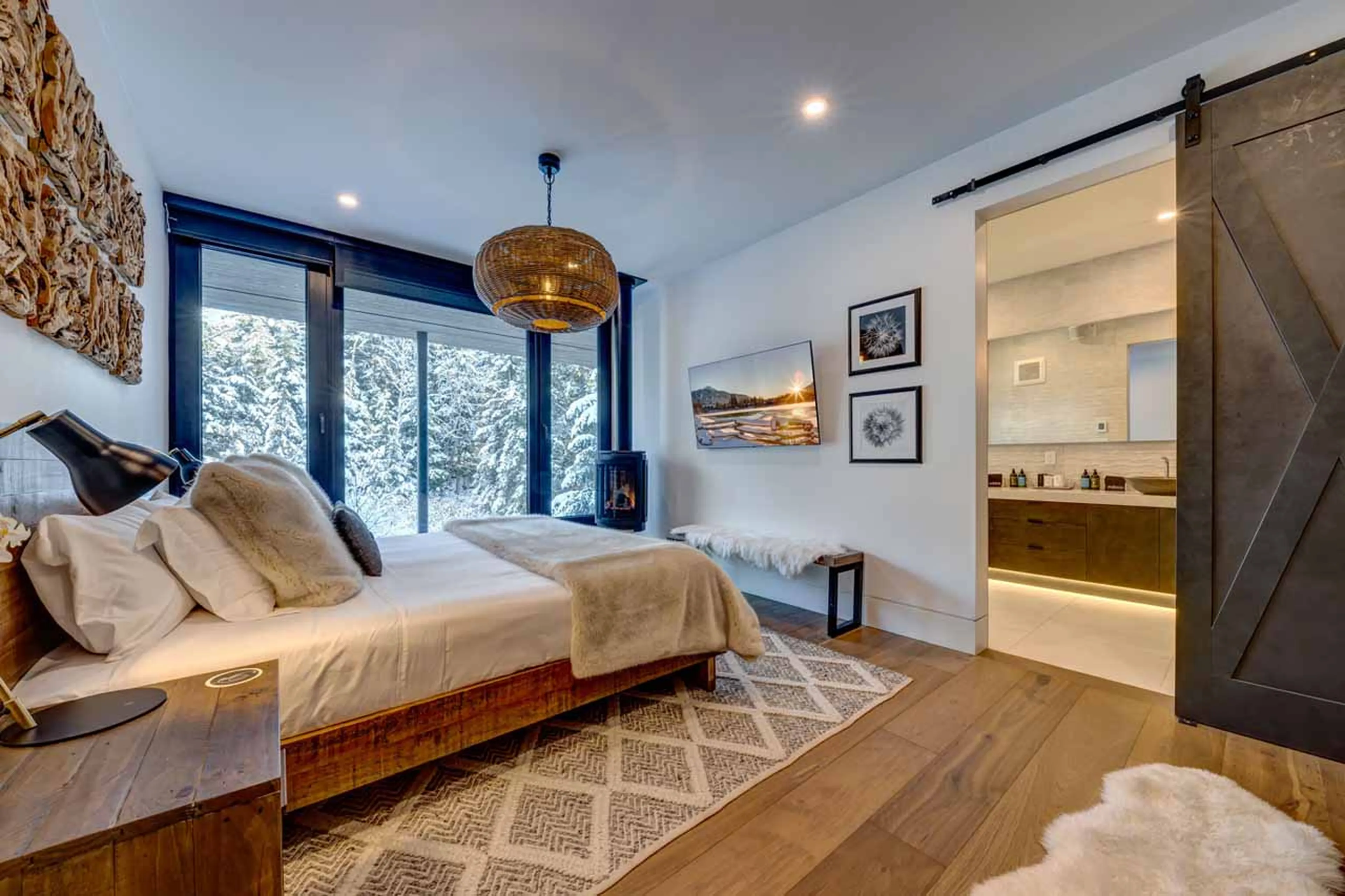 Bedroom 1 at Cypress Sky Retreat in Whistler