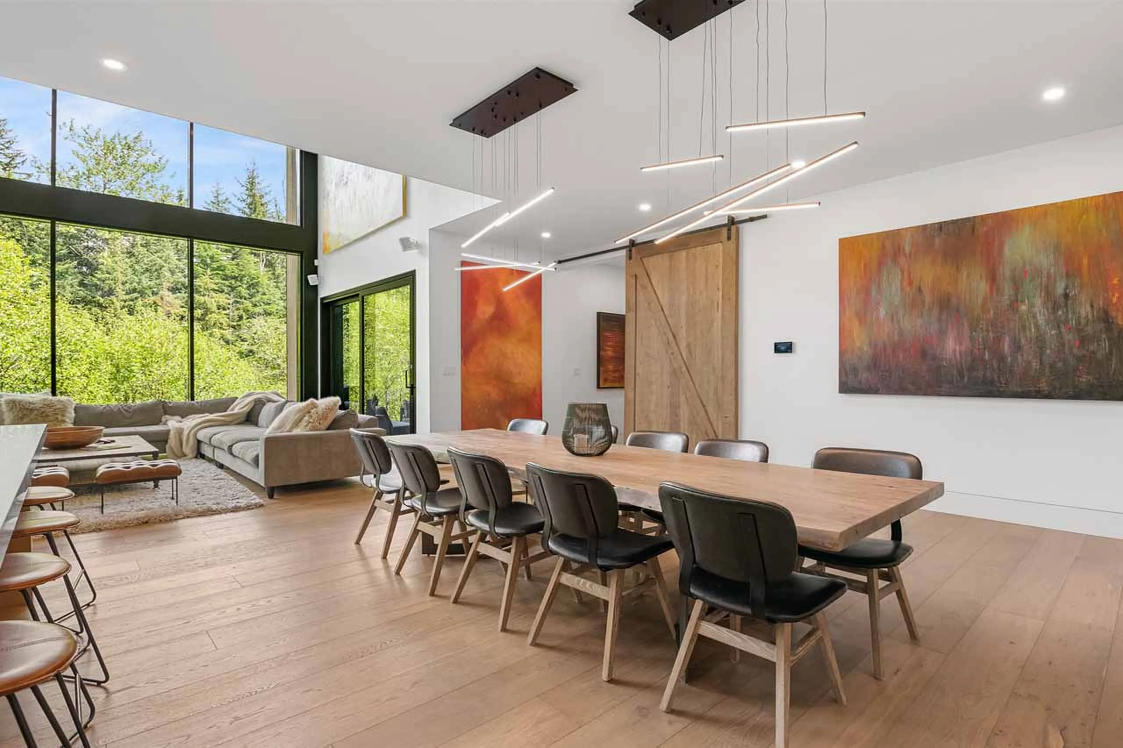 Dining table at Cypress Sky Retreat in Whistler