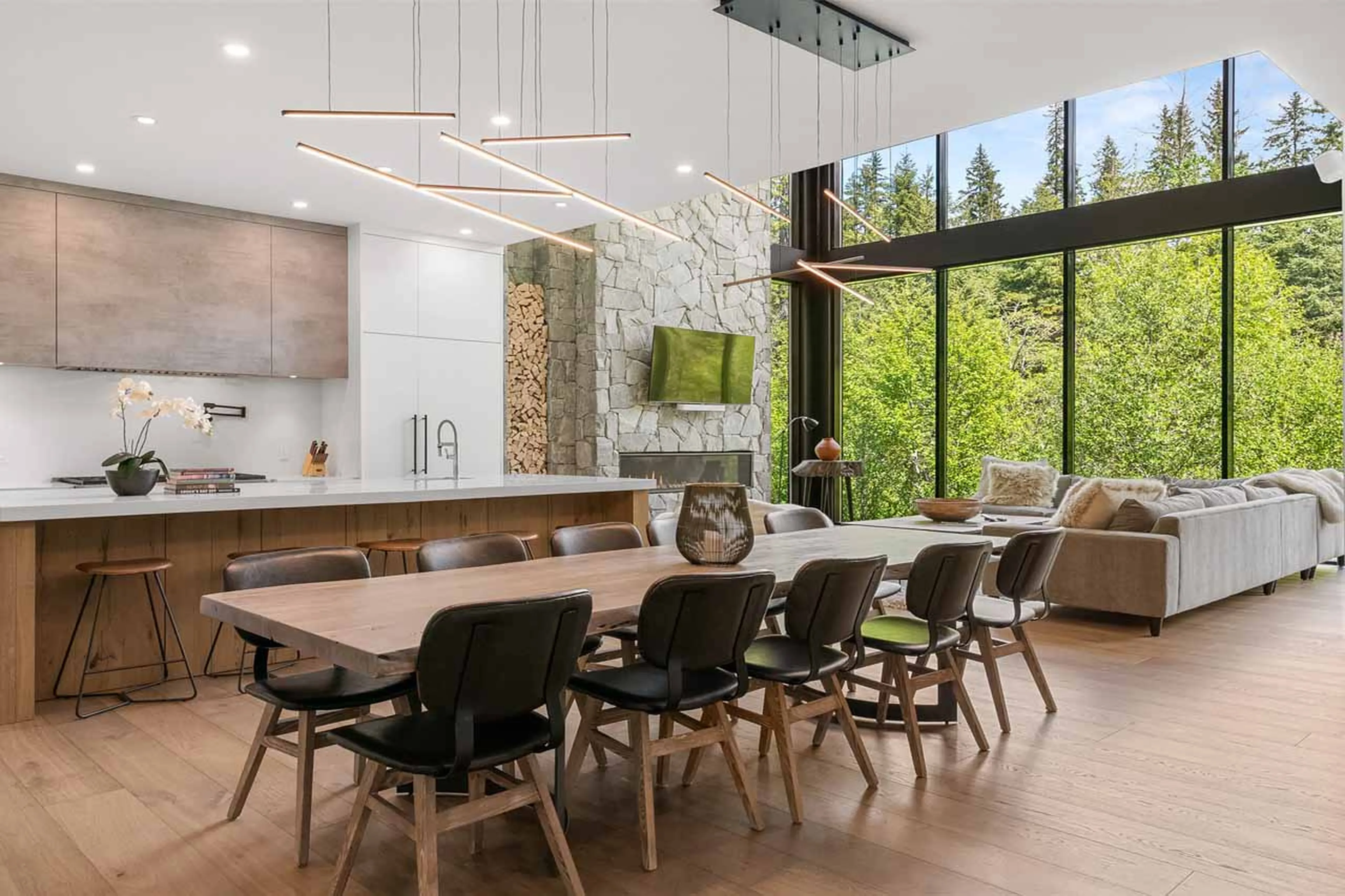 Dining area at Cypress Sky Retreat in Whistler