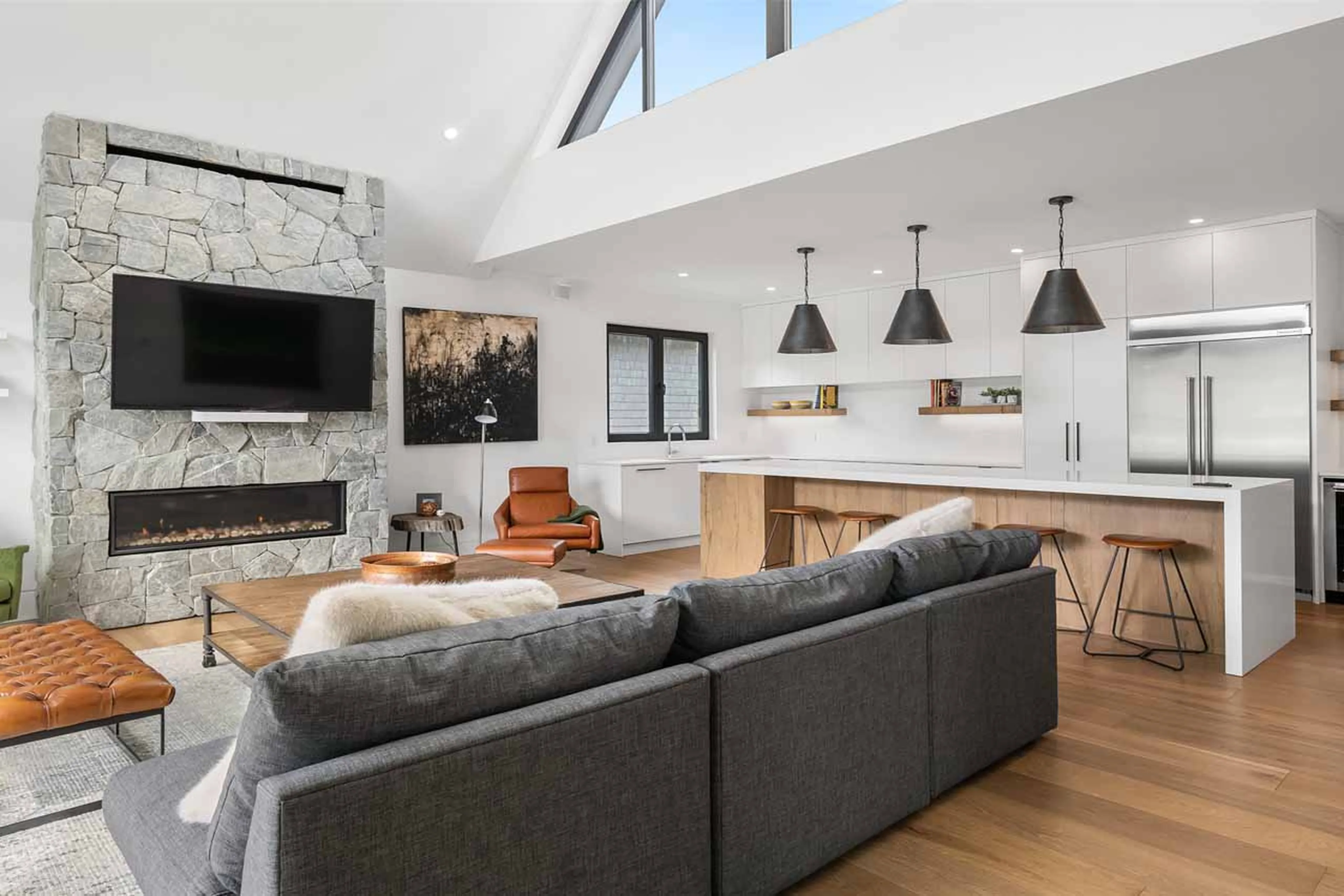 Entertainment area at Cypress Sky Retreat in Whistler
