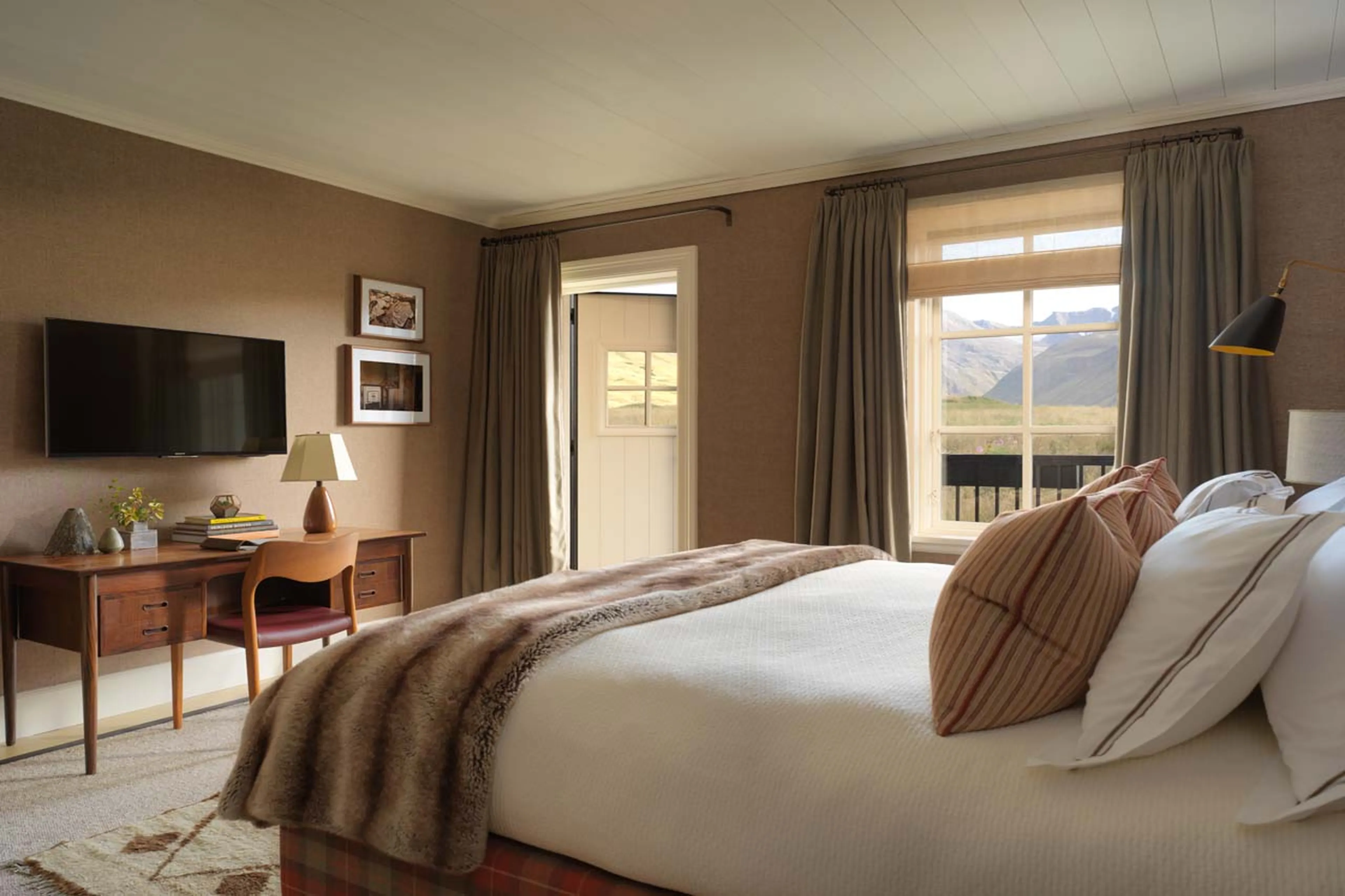 Gunnar bedroom at Deplar Farm in Iceland