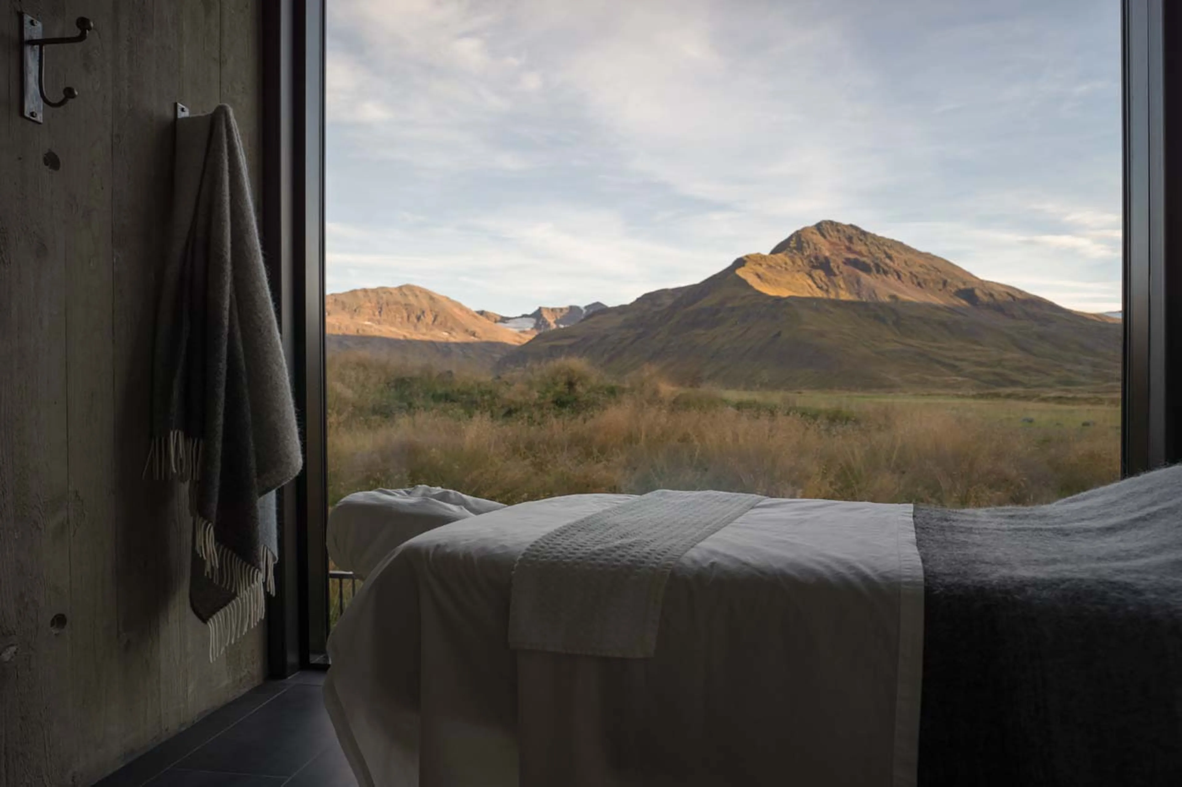 Massage area at Deplar Farm in Iceland