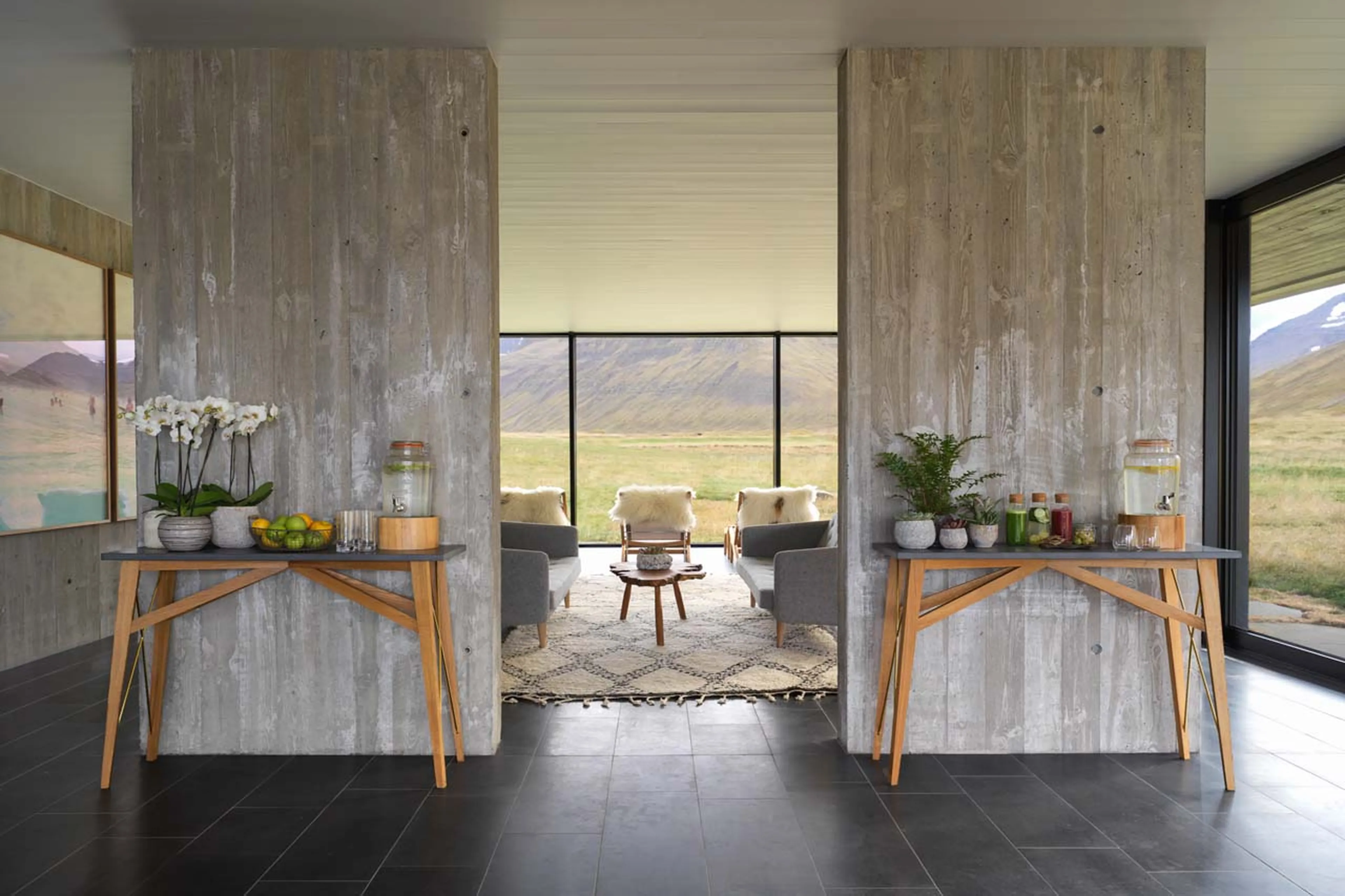 Spa area at Deplar Farm in Iceland