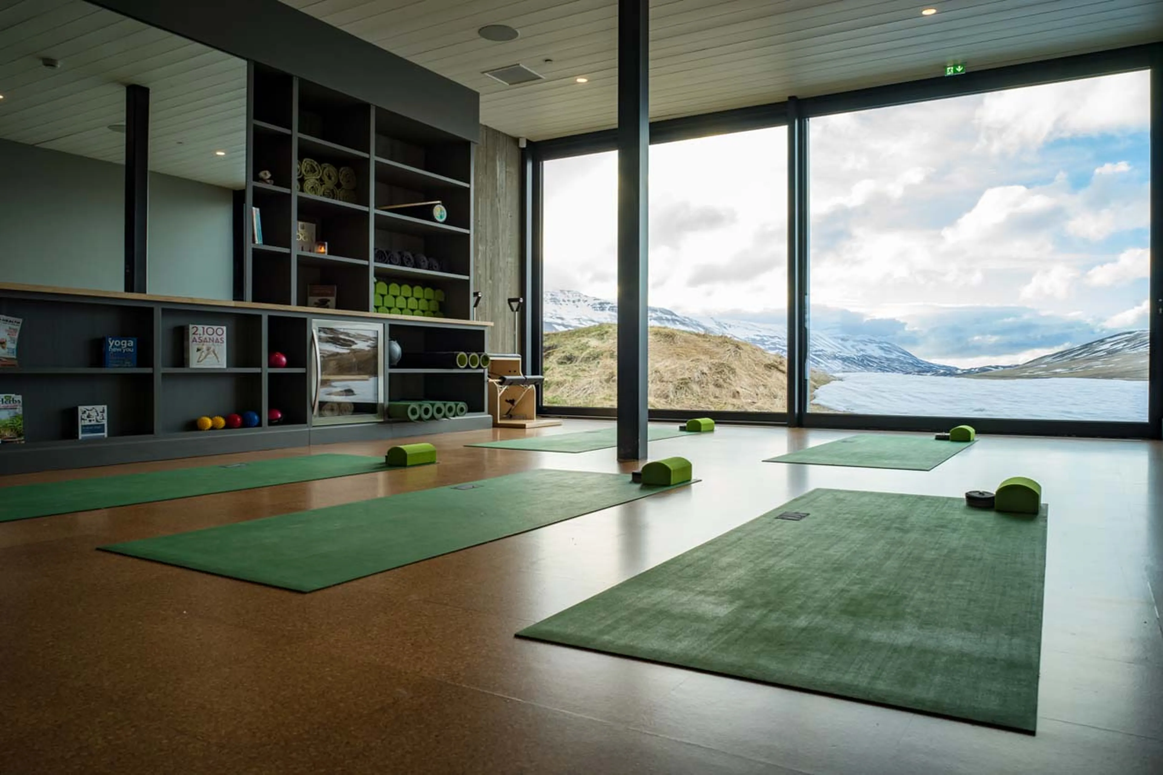 Views from yoga room at Deplar Farm in Iceland