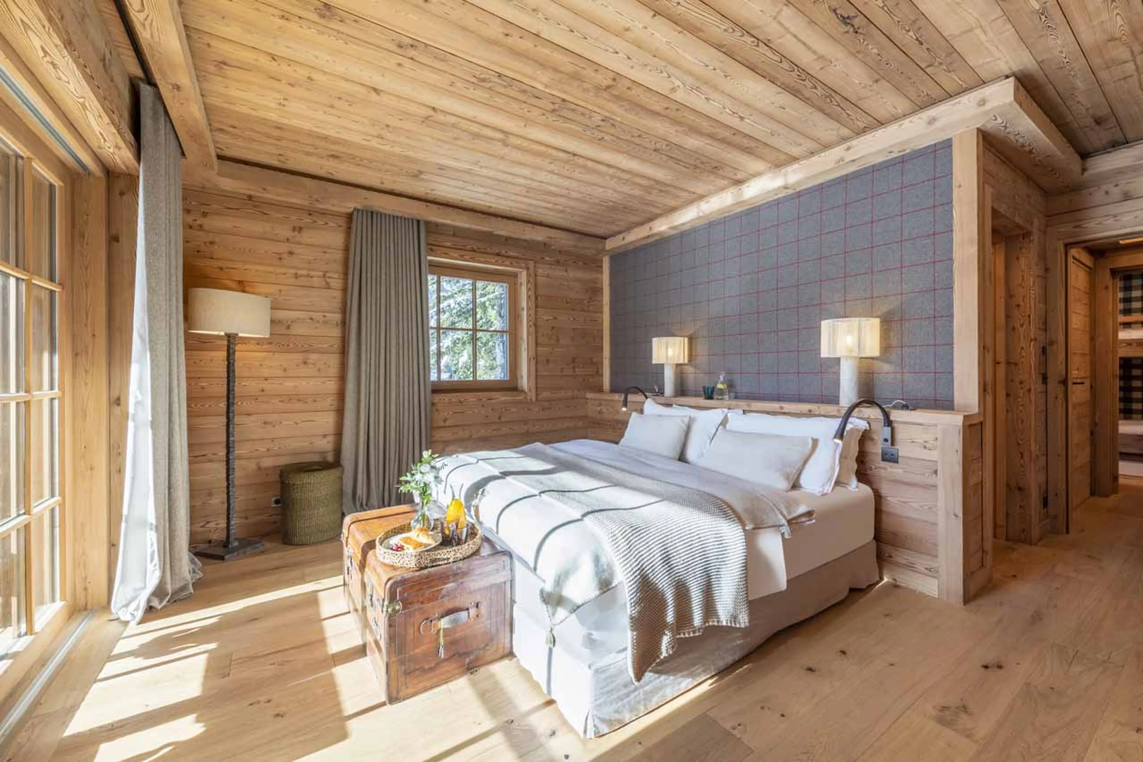 Bedroom three at Chalet Domaine de l'Orme in Meribel