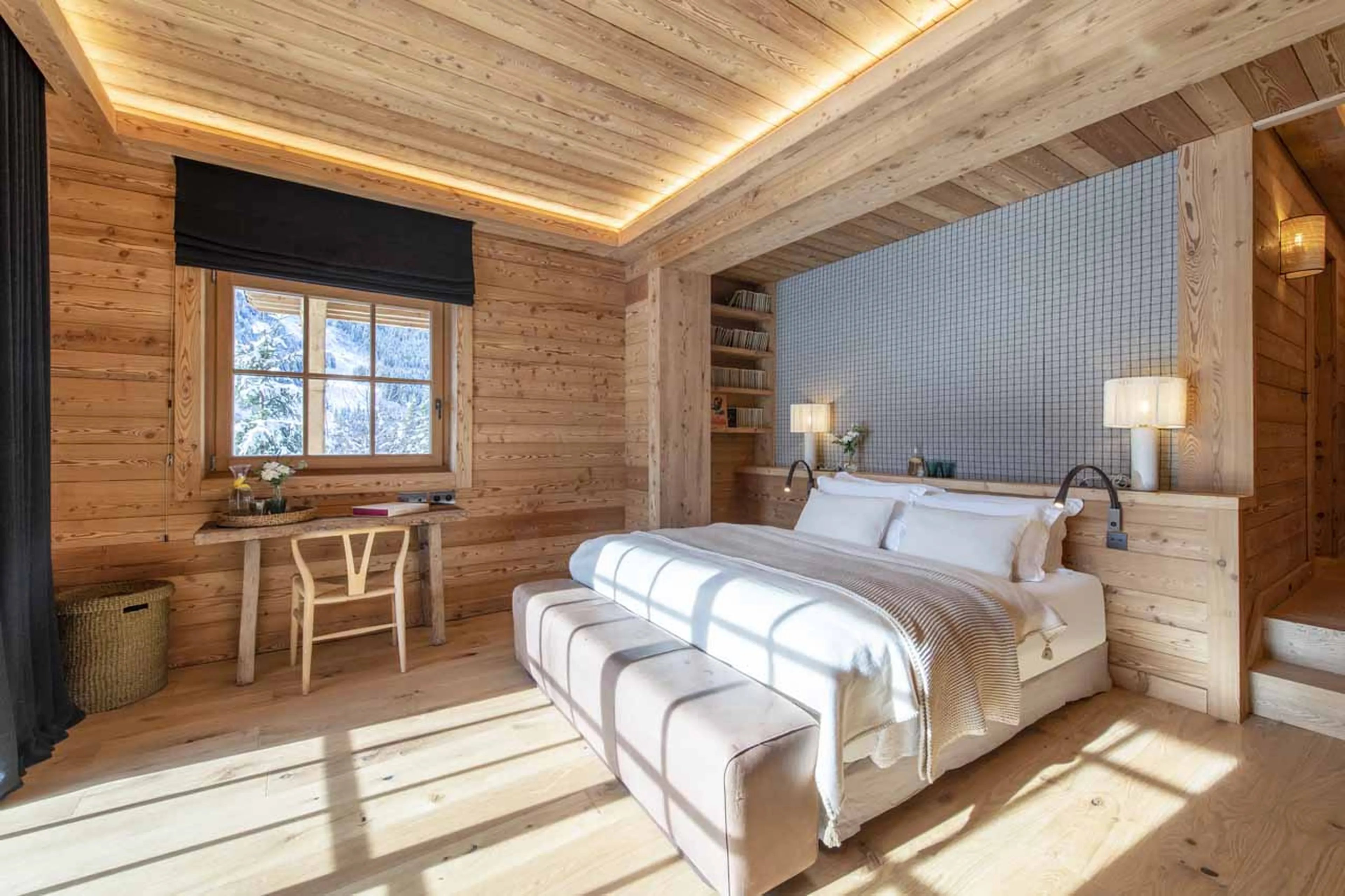 Bedroom four at Chalet Domaine de l'Orme in Meribel