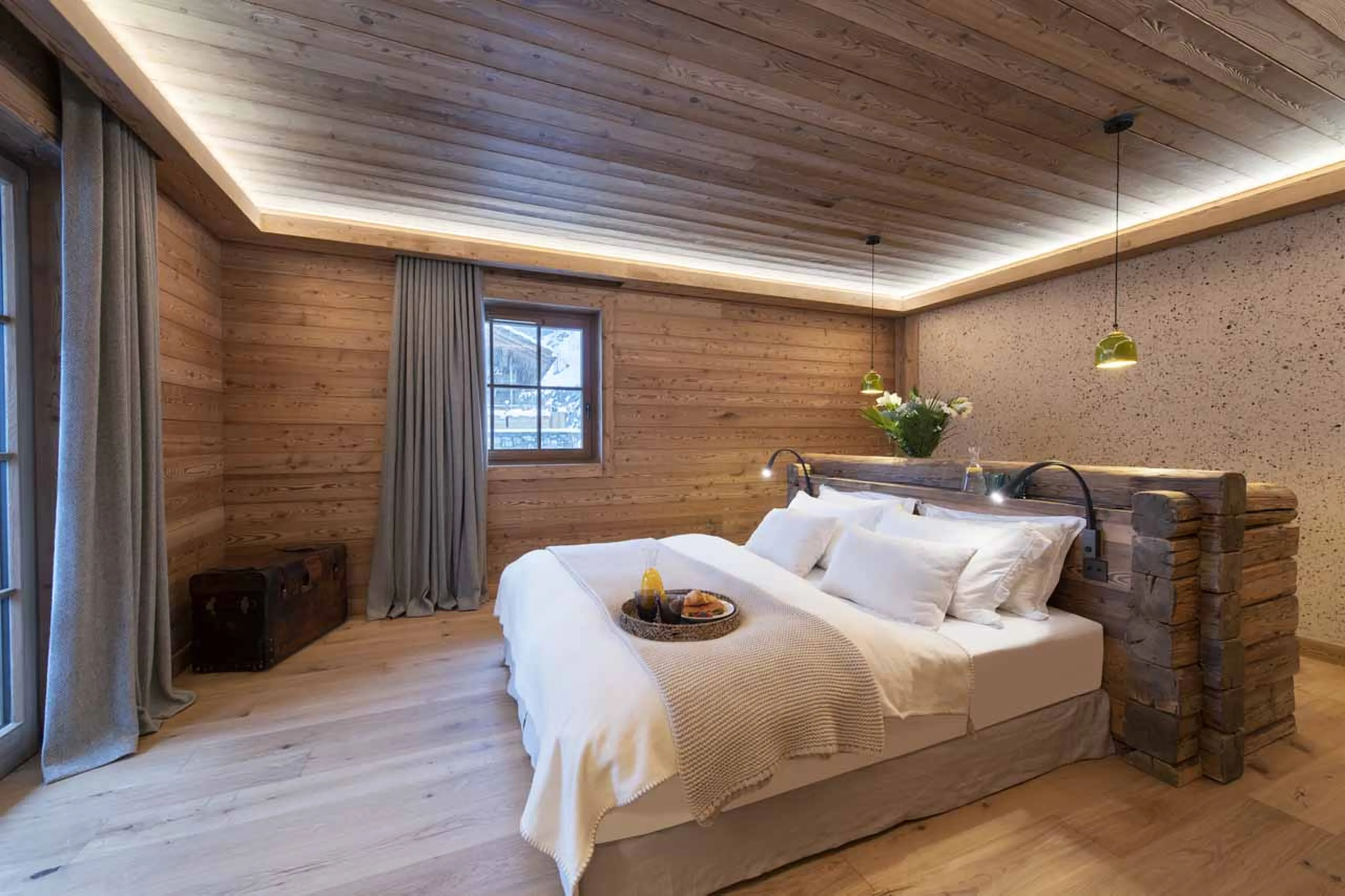 Bedroom five at Chalet Domaine de l'Orme in Meribel