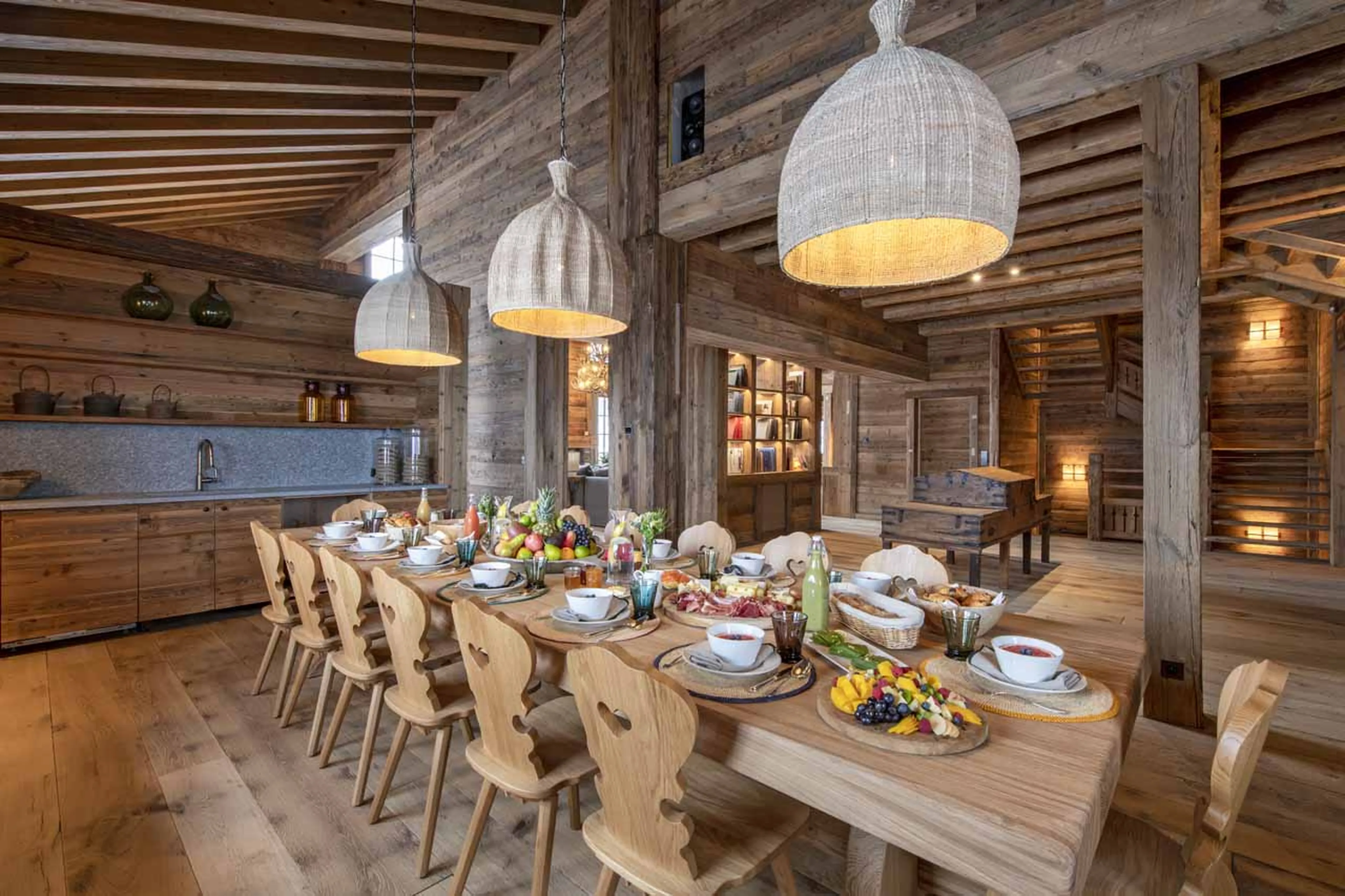 Dining table at Chalet Domaine de l'Orme in Meribel