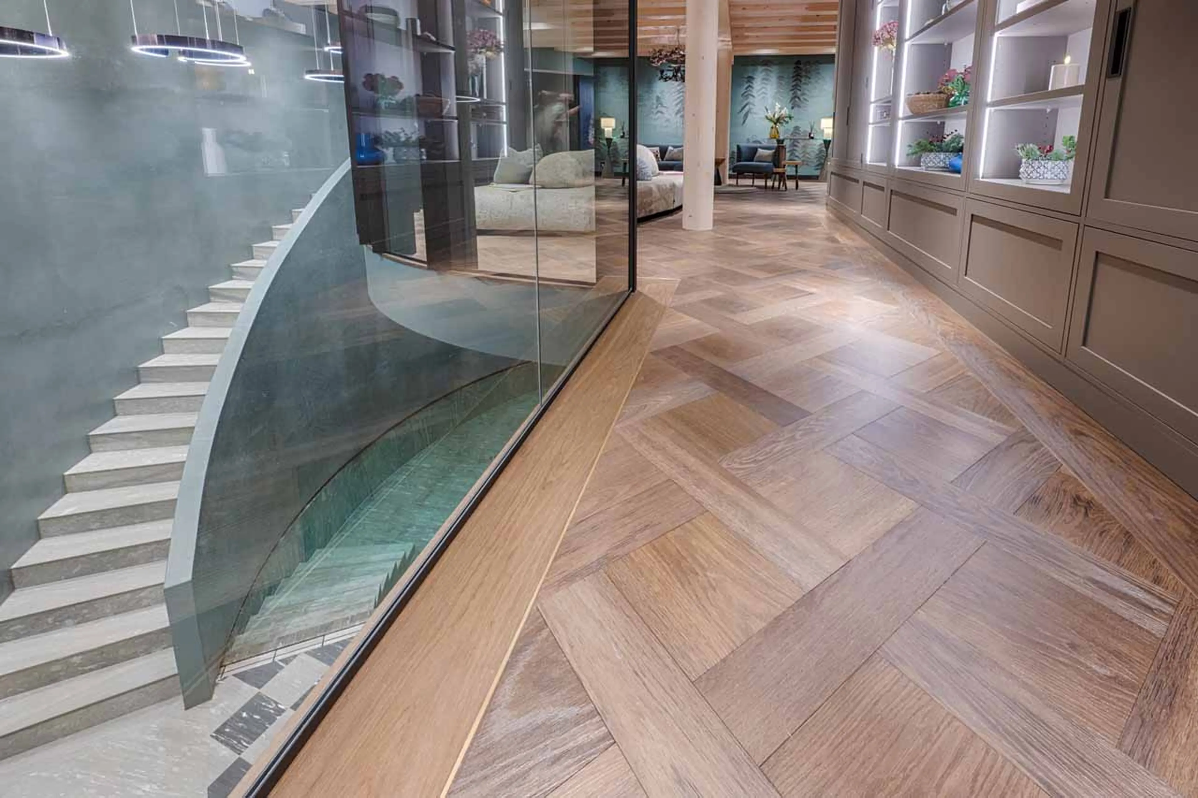 Shared spa entrance at Dufourspitz Lodge in Zermatt