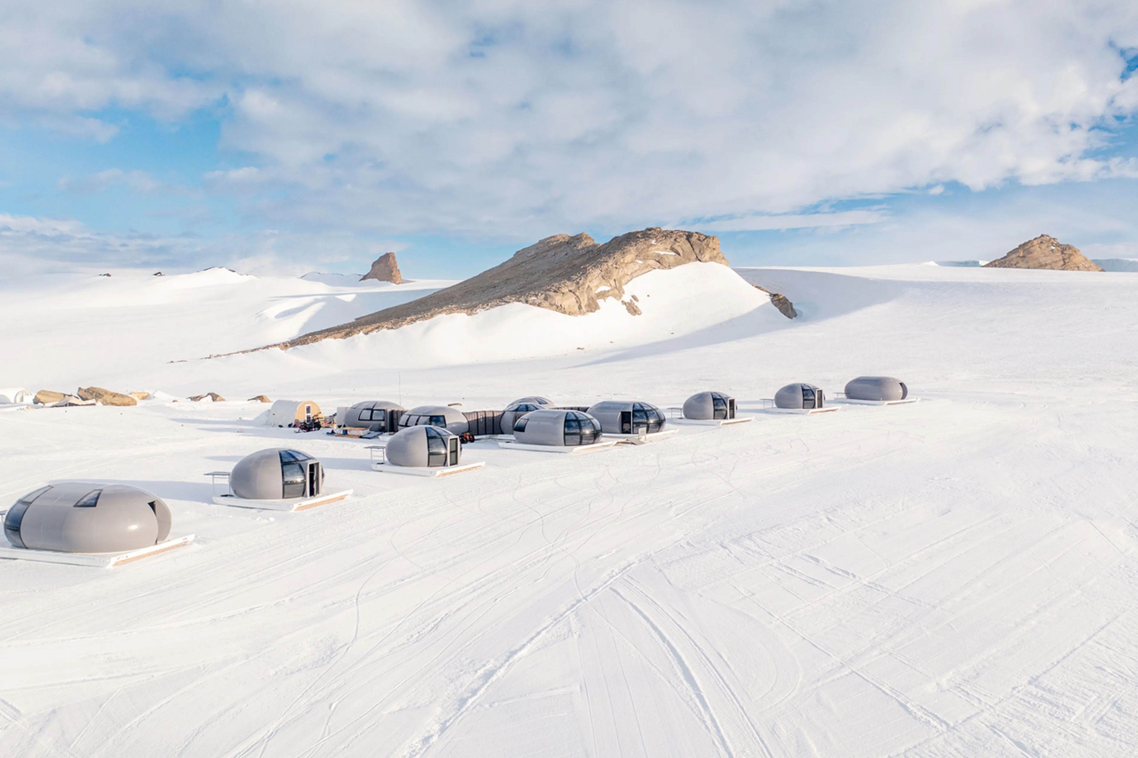 Echo camp at White Desert Antarctica