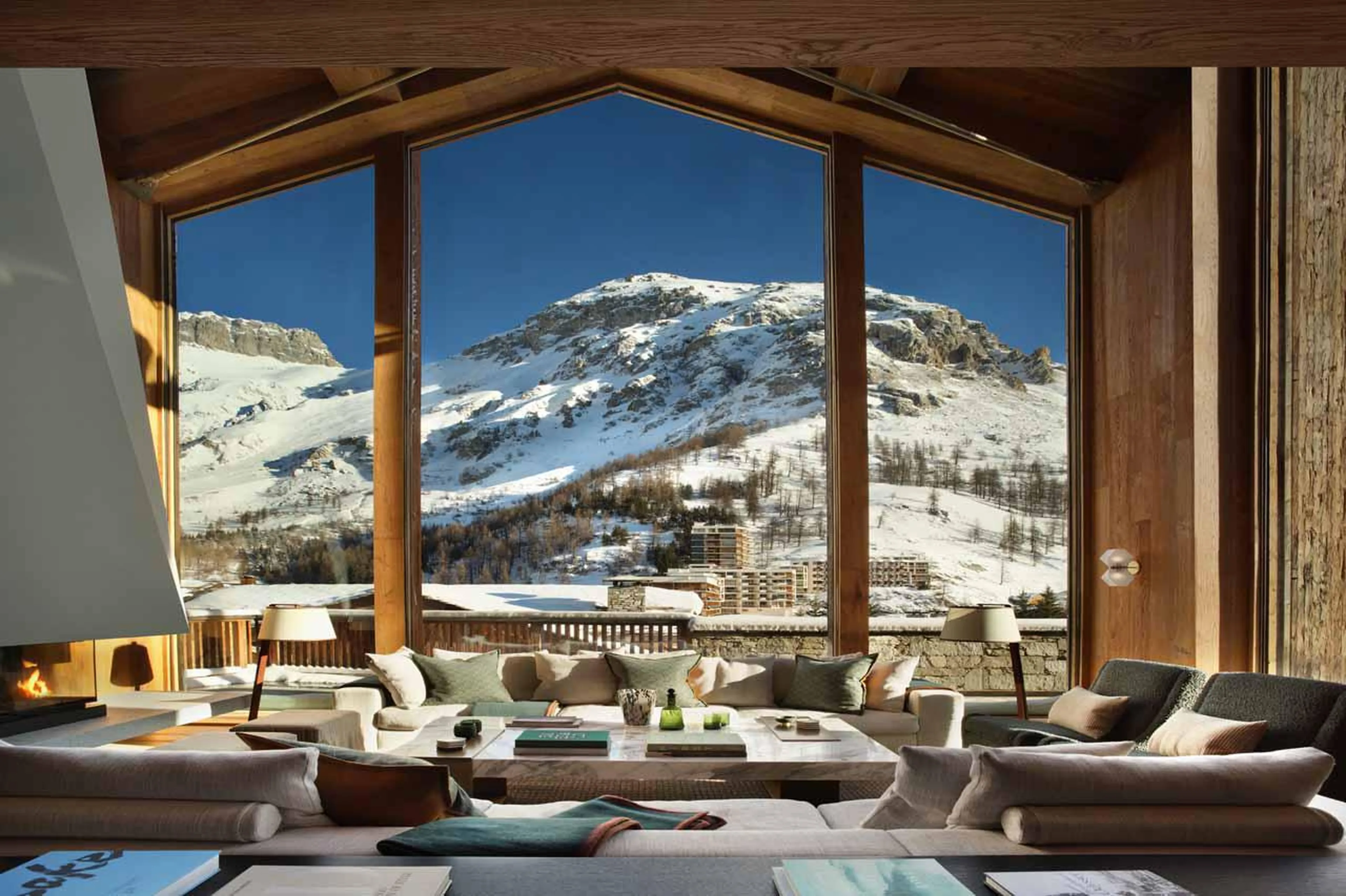 View from living area at Etoile du Nord East Wing in Val d'Isere