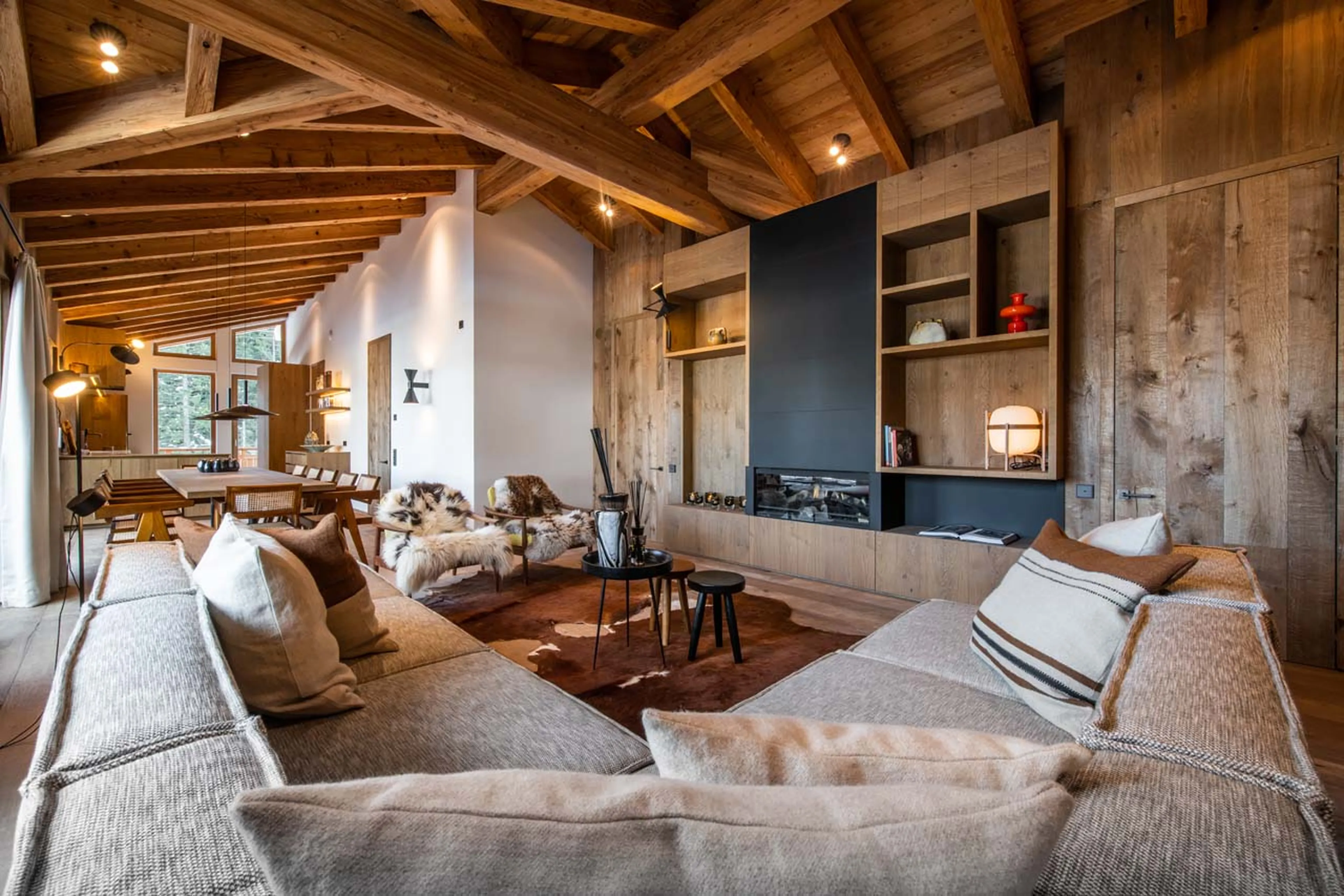 Living area at Fabiola Penthouse in St Anton