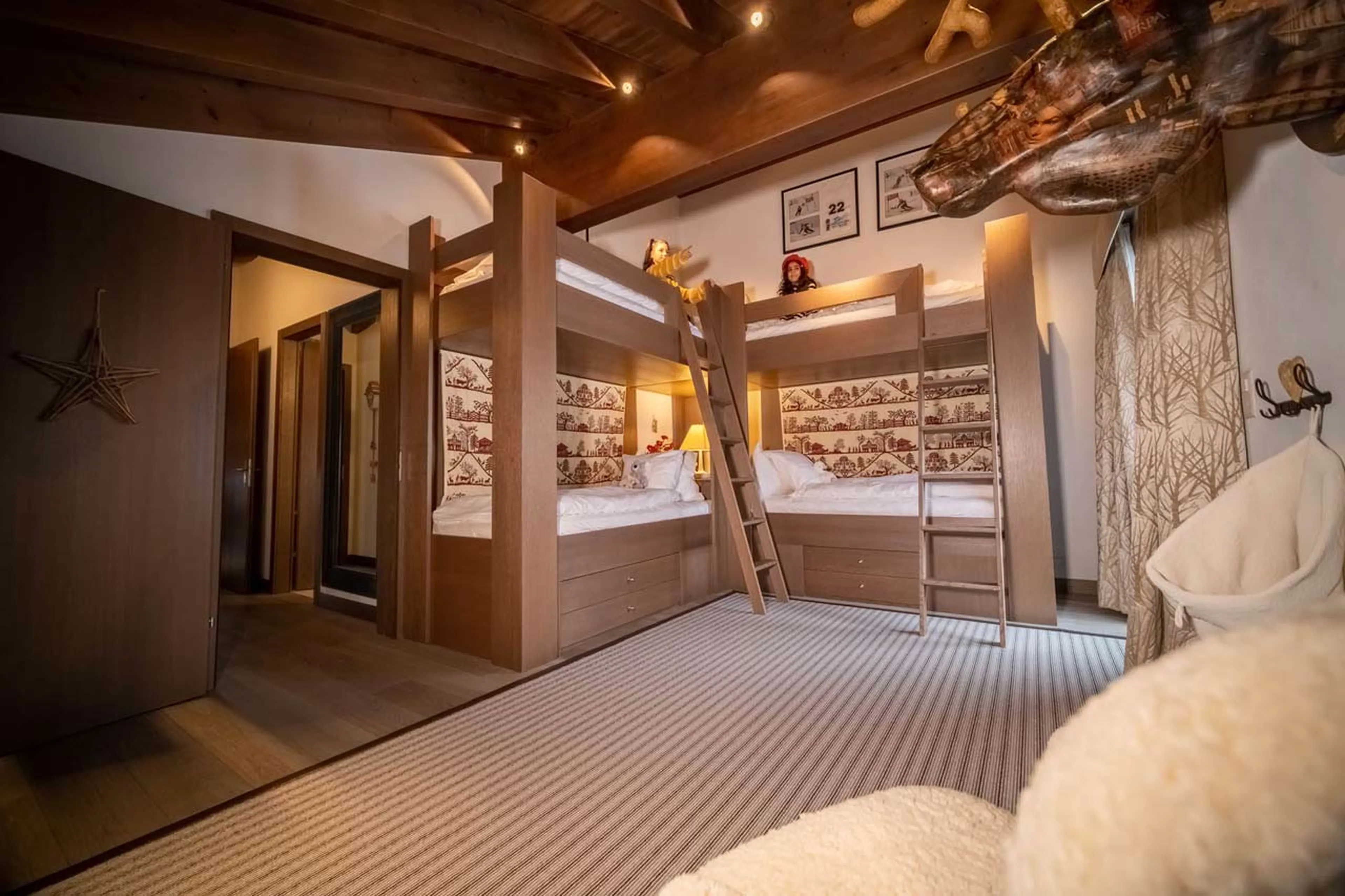 Bedroom six at Royalp Family Duplex Residence in Villars-sur-Ollon